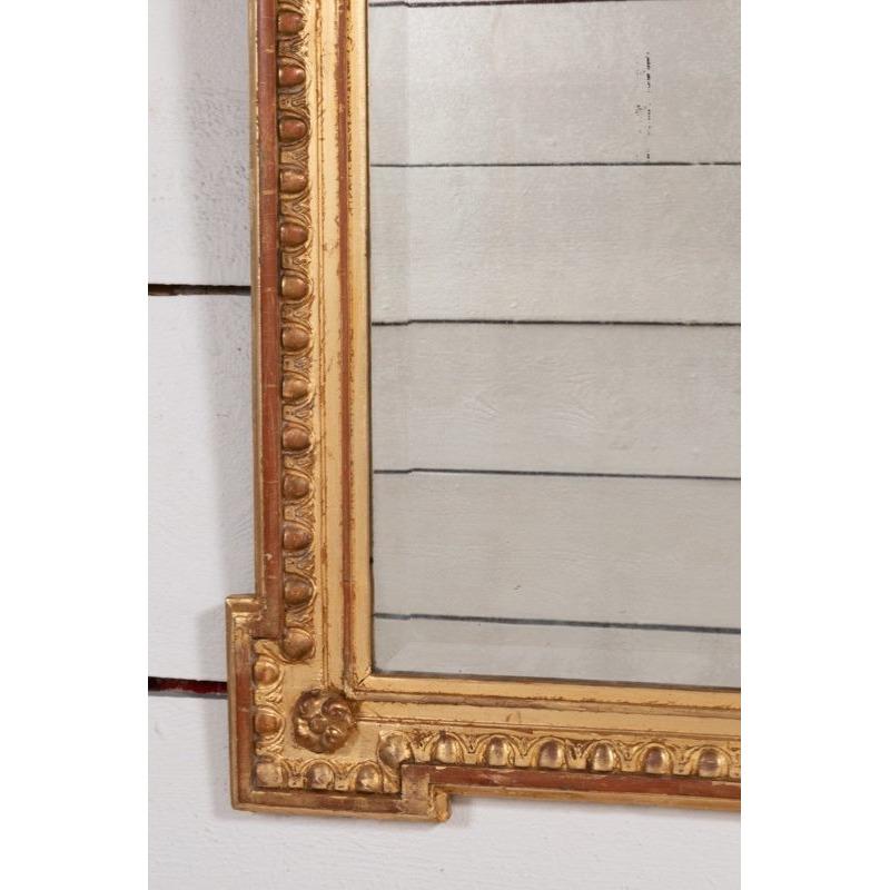 French Very large Louis XVI style horizontal mirror W. 165 cm - H. 130 cm For Sale