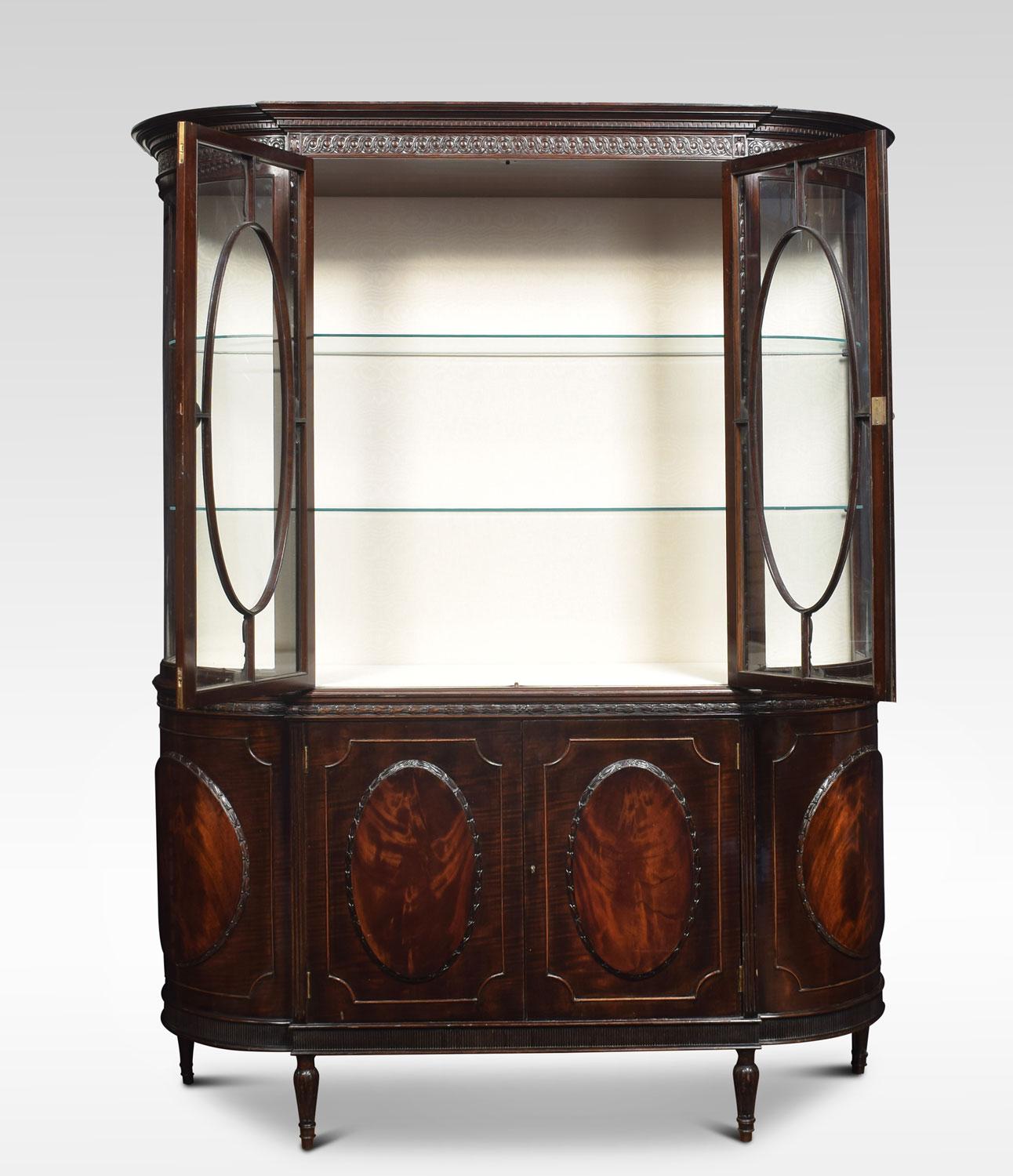 mahogany display cabinets for sale