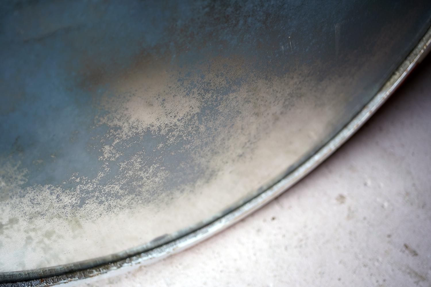 Very Large Mid-20th Century Czech Convex Railway Mirror 9