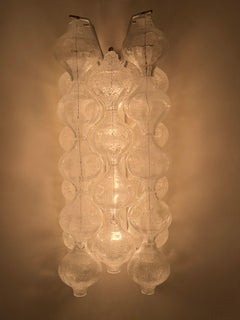 Very large Mid Century modern Kalmar Tulipan wall lamp Austria 1960s