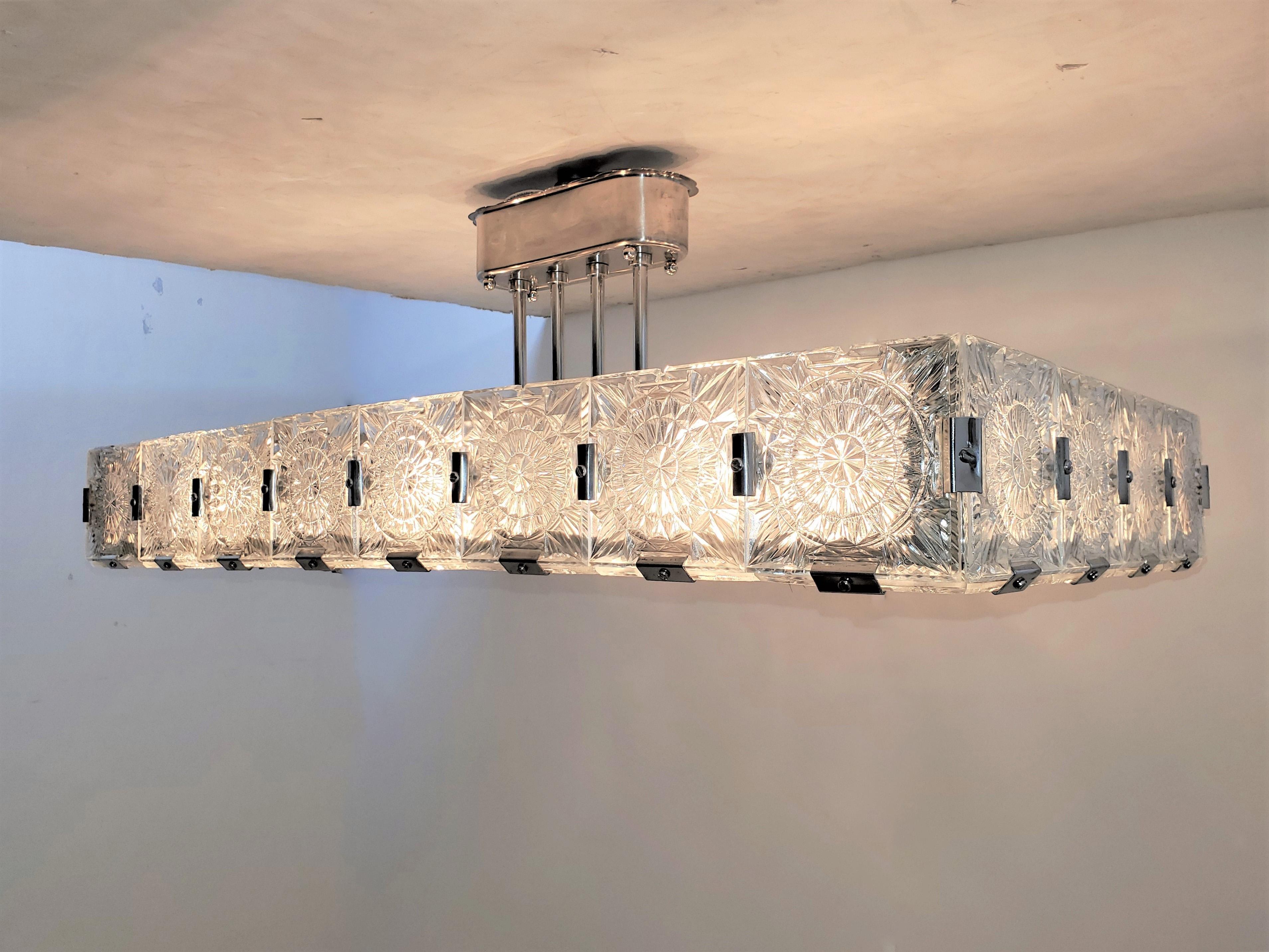 contemporary rectangular chandelier