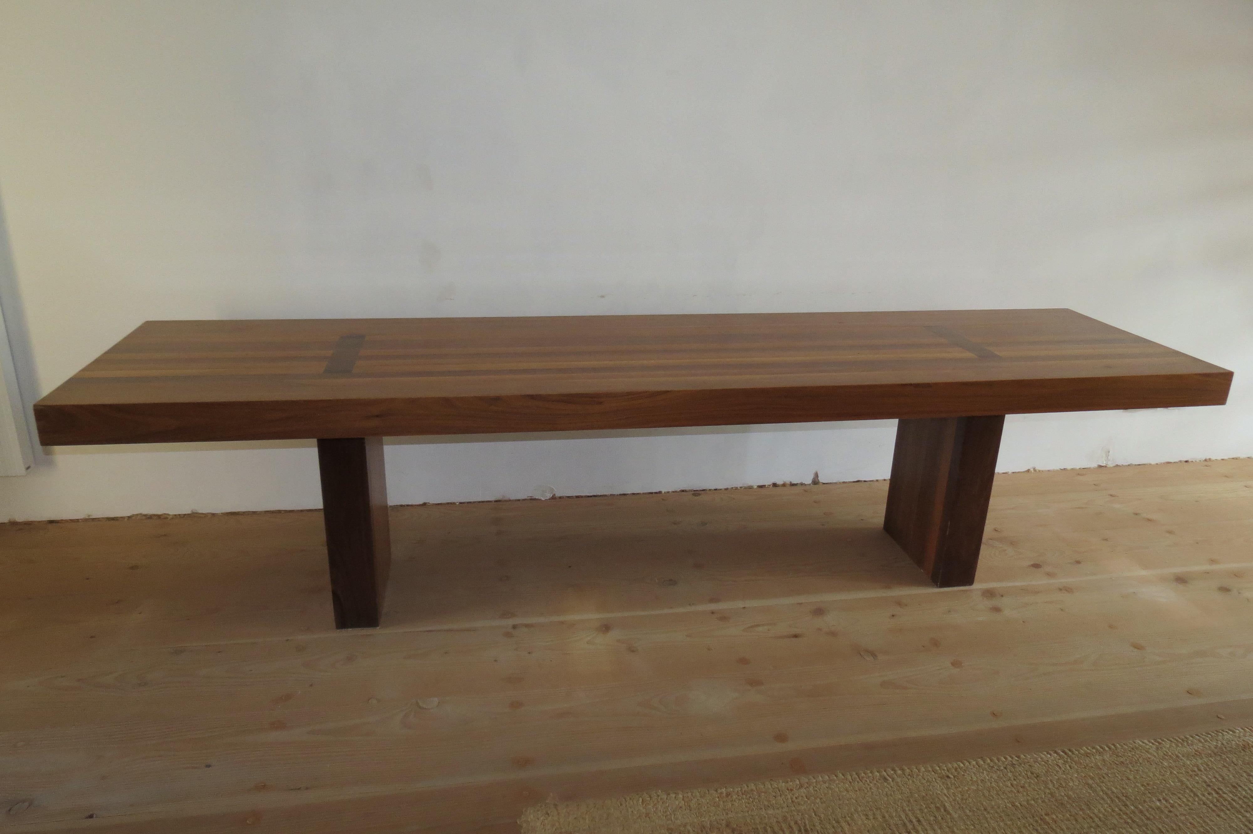 Very Large Midcentury Design Walnut Dining Table in the style of Alan Peters 3