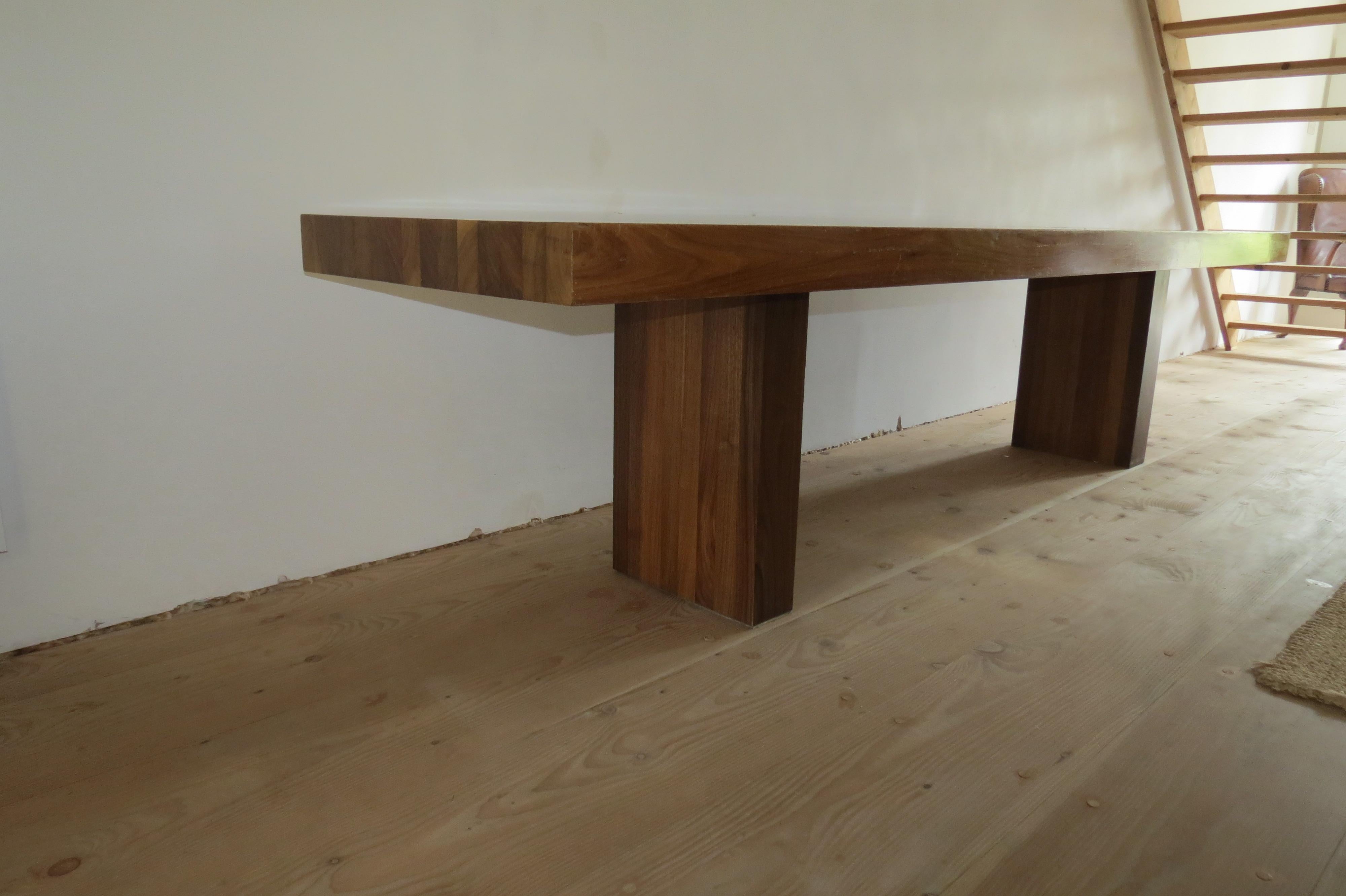 Very Large Midcentury Design Walnut Dining Table in the style of Alan Peters 5