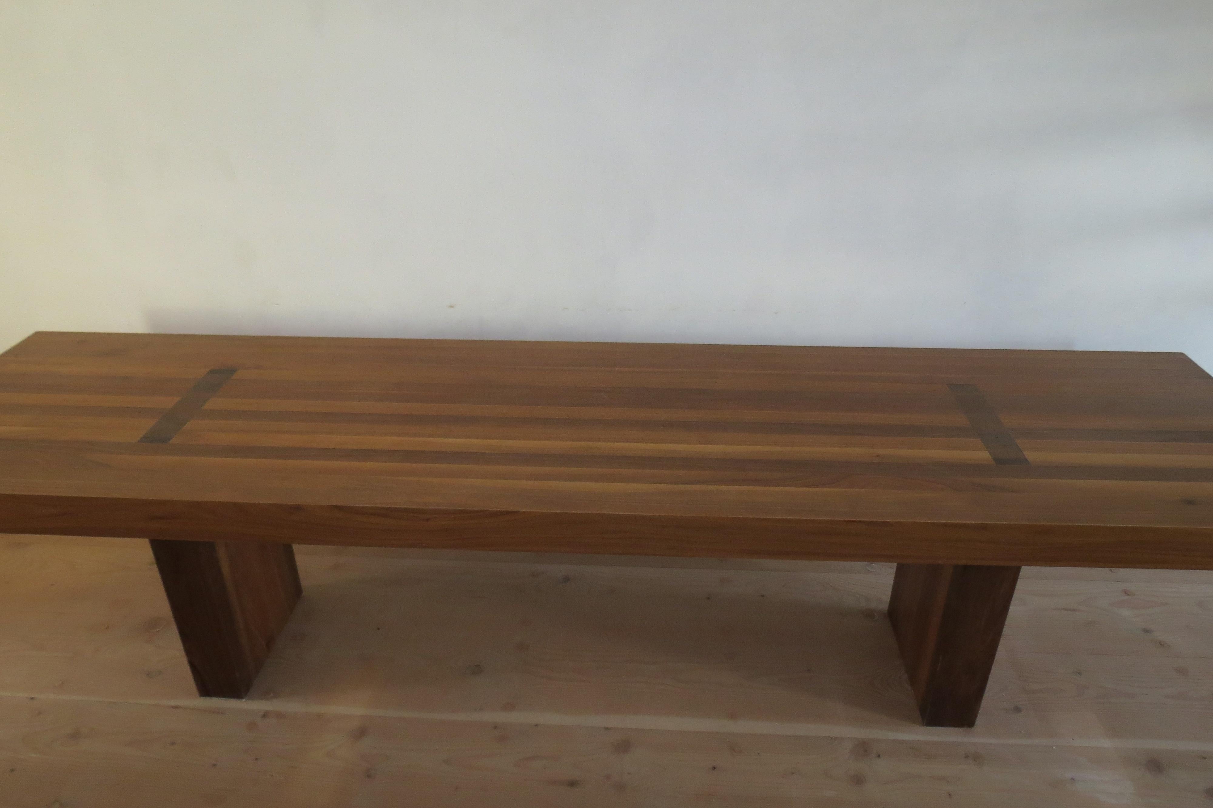 Very Large Midcentury Design Walnut Dining Table in the style of Alan Peters 6