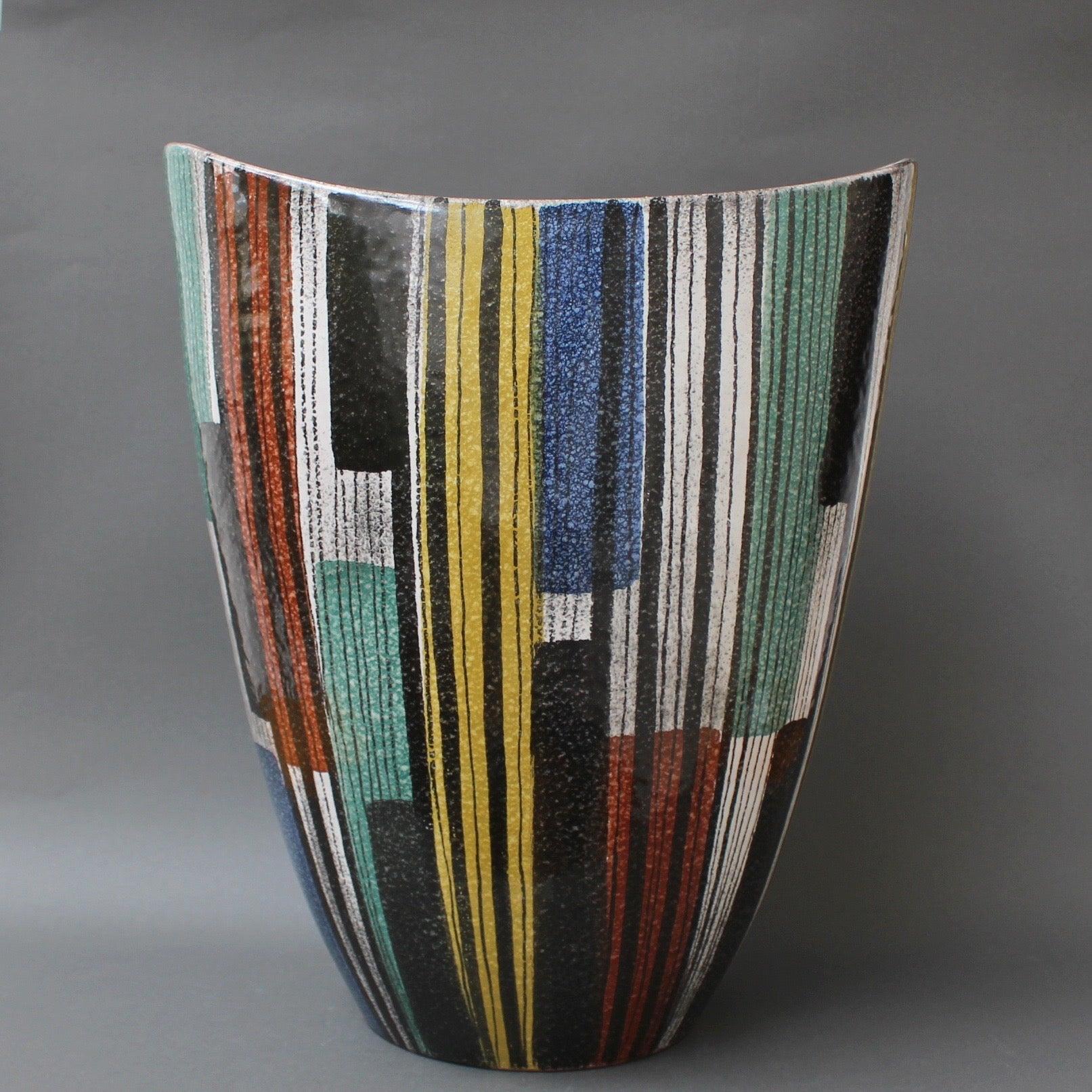Très grand vase en céramique italien du milieu du siècle, vers 1950 en vente 5