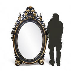 Very Large Mirror In Gilded And Carved Wood, 19th Century