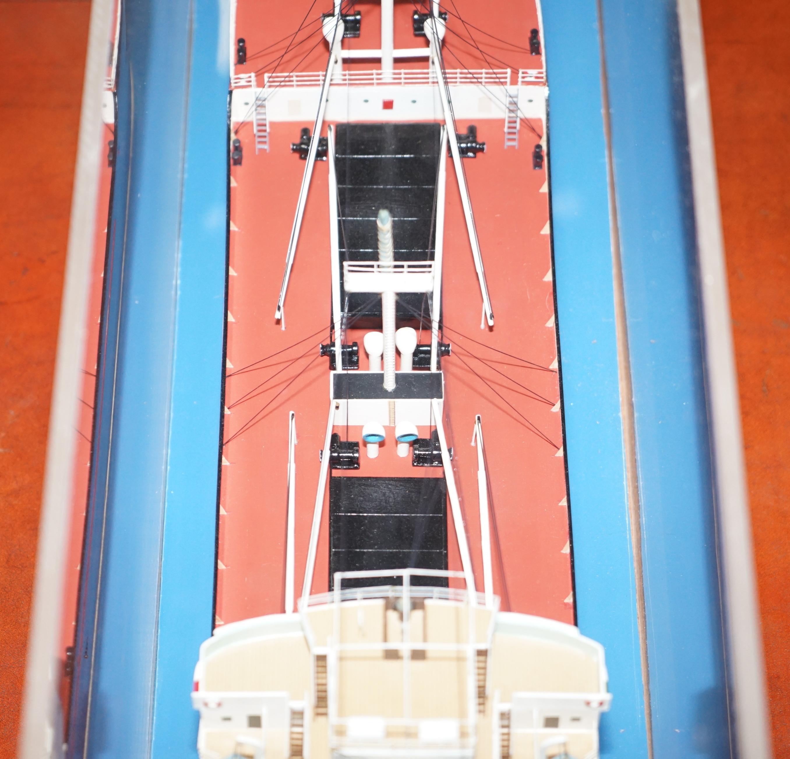 Very Large Model of the MV Ronsard Liverpool Cargo Ship 1957-1981 Display Piece 1