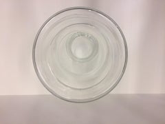 Very Large Monumental English Antique Blown Glass Hurricane