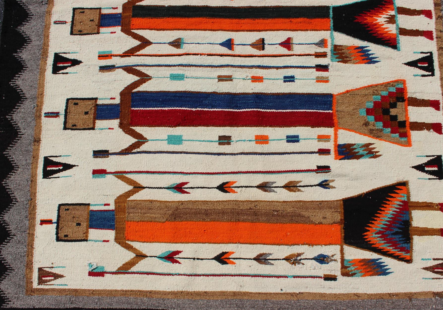 Wool Large Navajo Yei Yei be chai  with Six Holy People