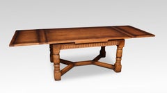 Very Large Oak Draw Leaf Refectory Table