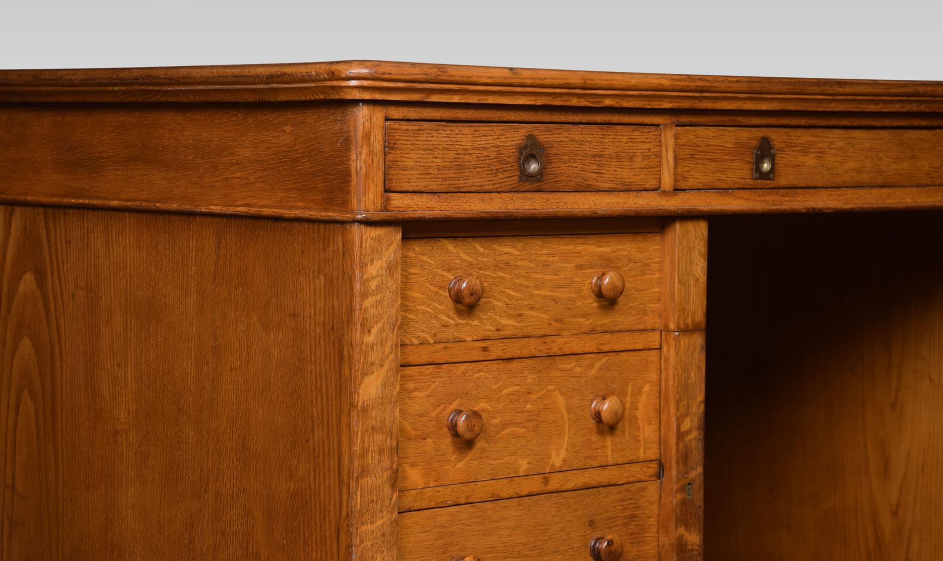 Very Large Oak Partners Library Desk 1