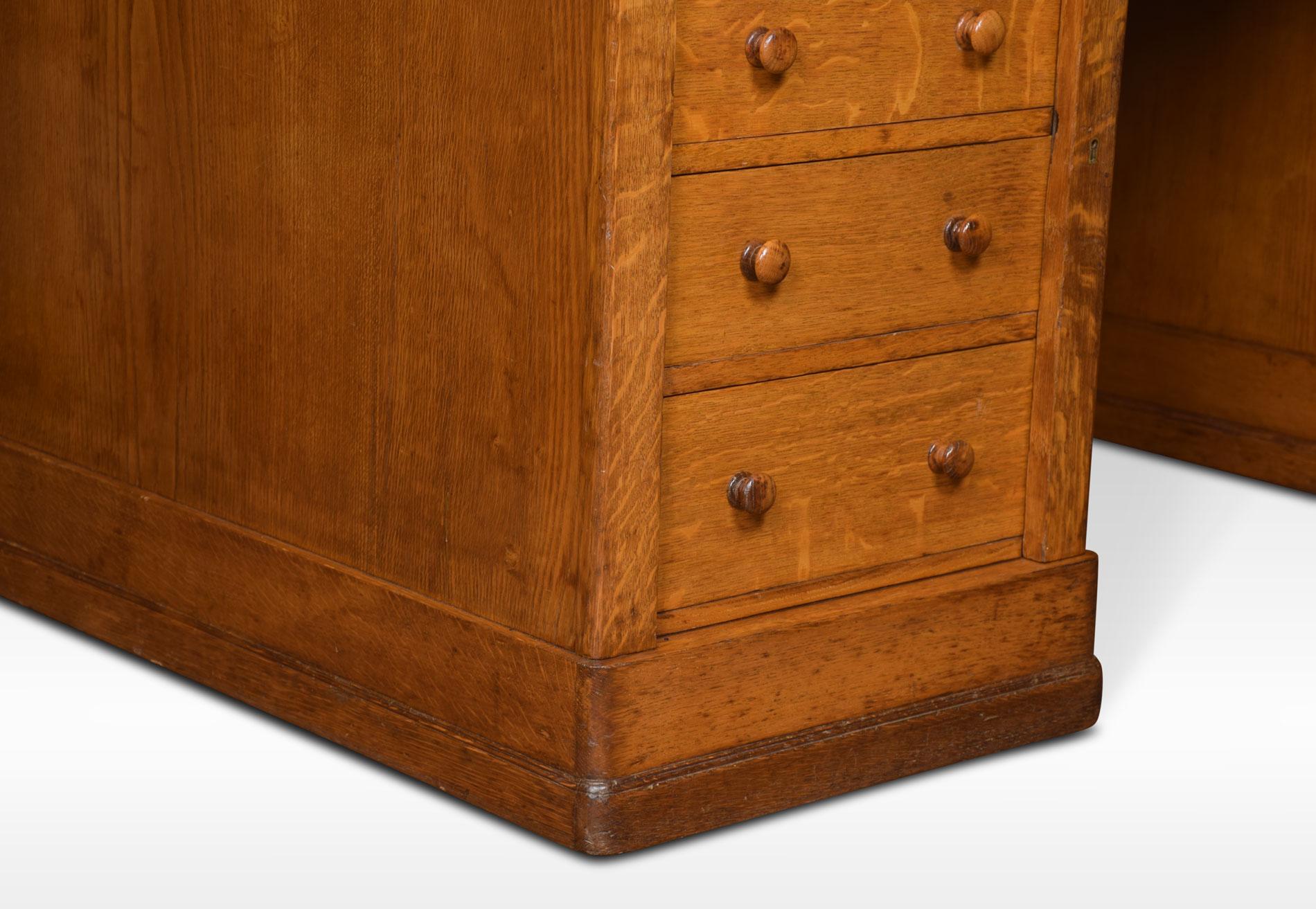 Very Large Oak Partners Library Desk 2