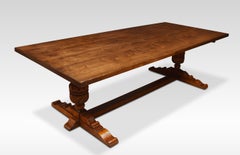 Antique Very Large Oak Refectory Table