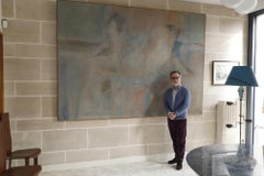 Très grande huile sur toile de Jean-Paul Barray