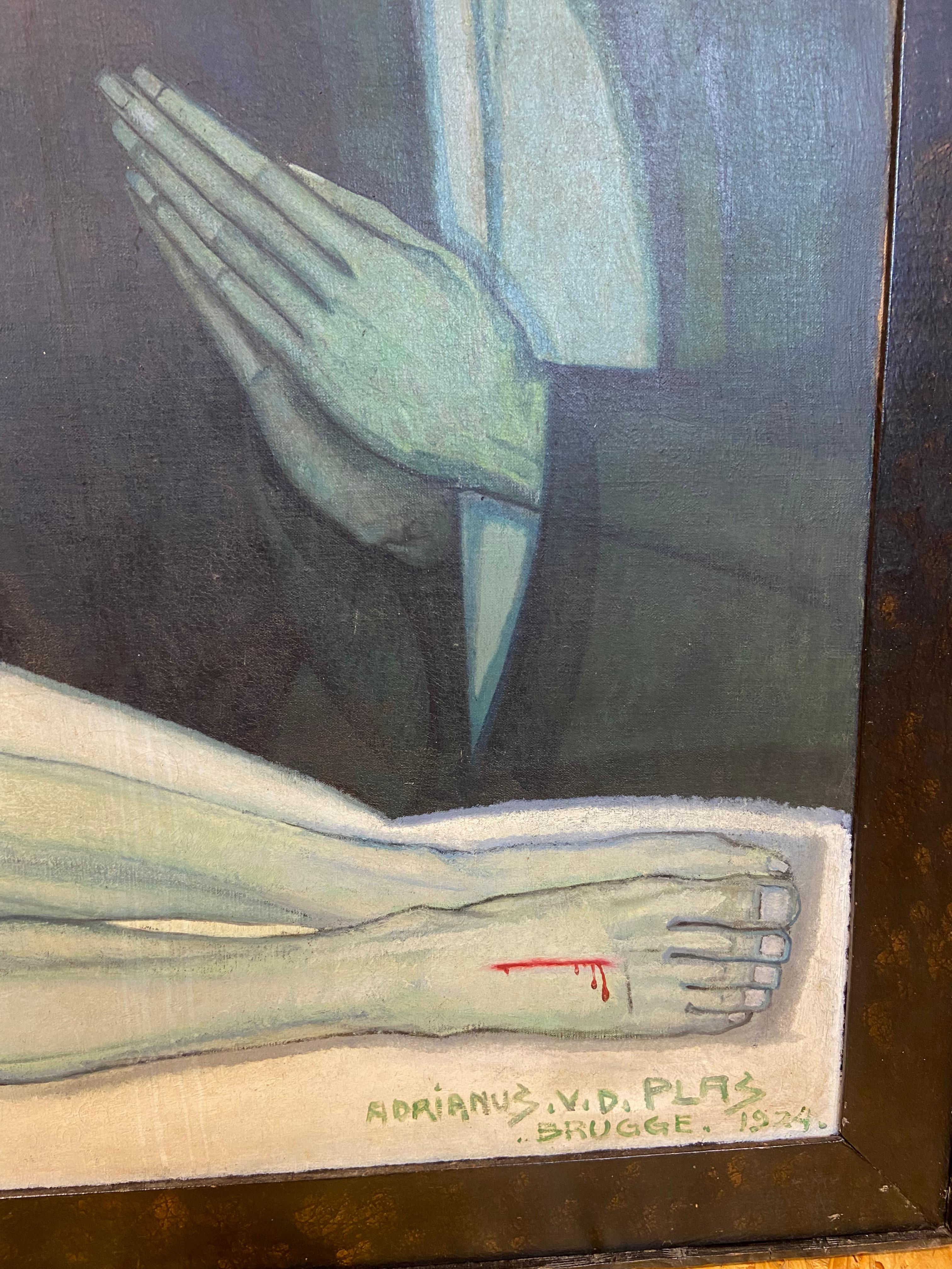 Début du 20ème siècle Très grande peinture d'un Van Der Plas en vente