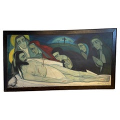 Very Large Painting “a Van Der Plas”