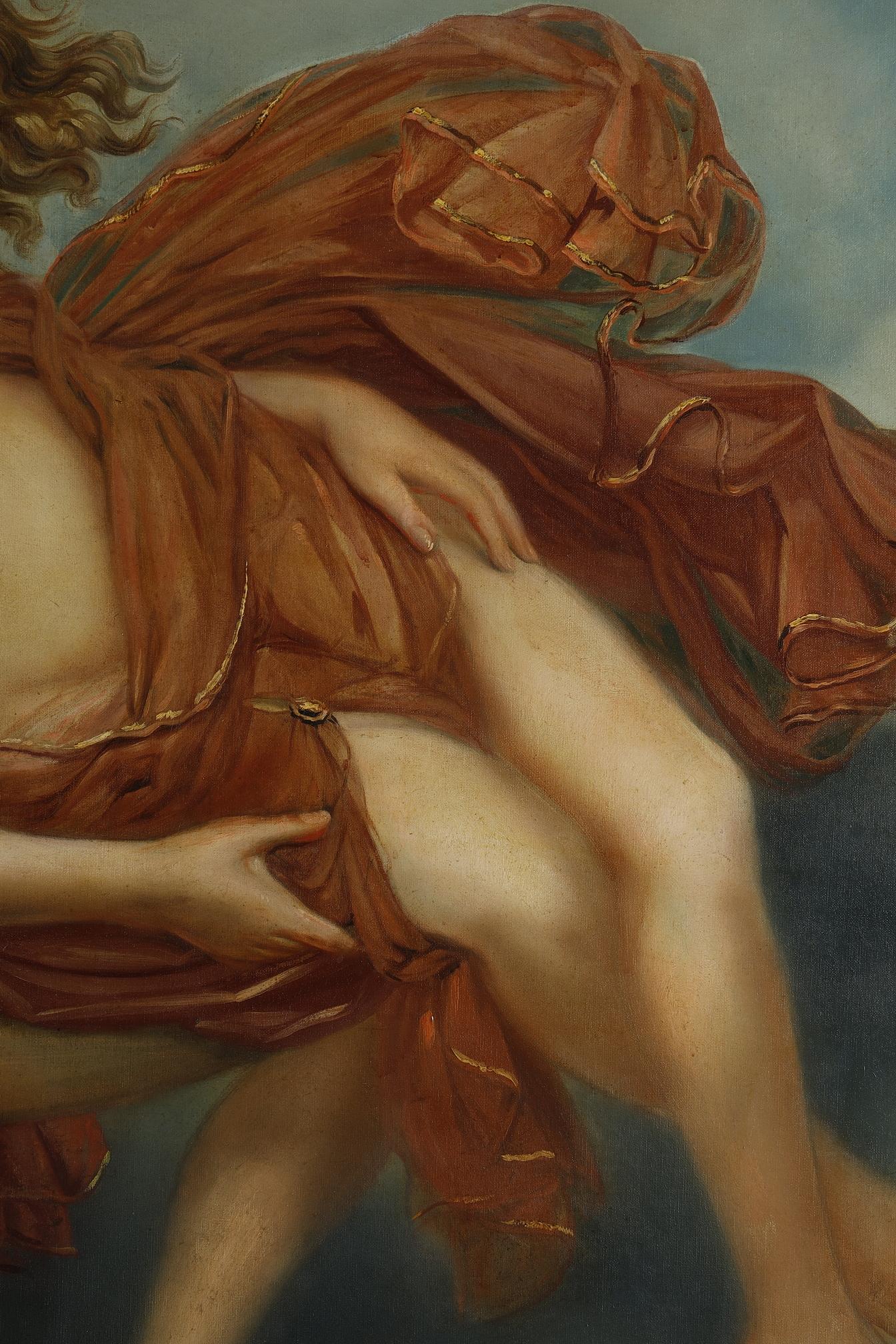 Very large painting of  Psyche and Love, French Neoclassical School For Sale 7