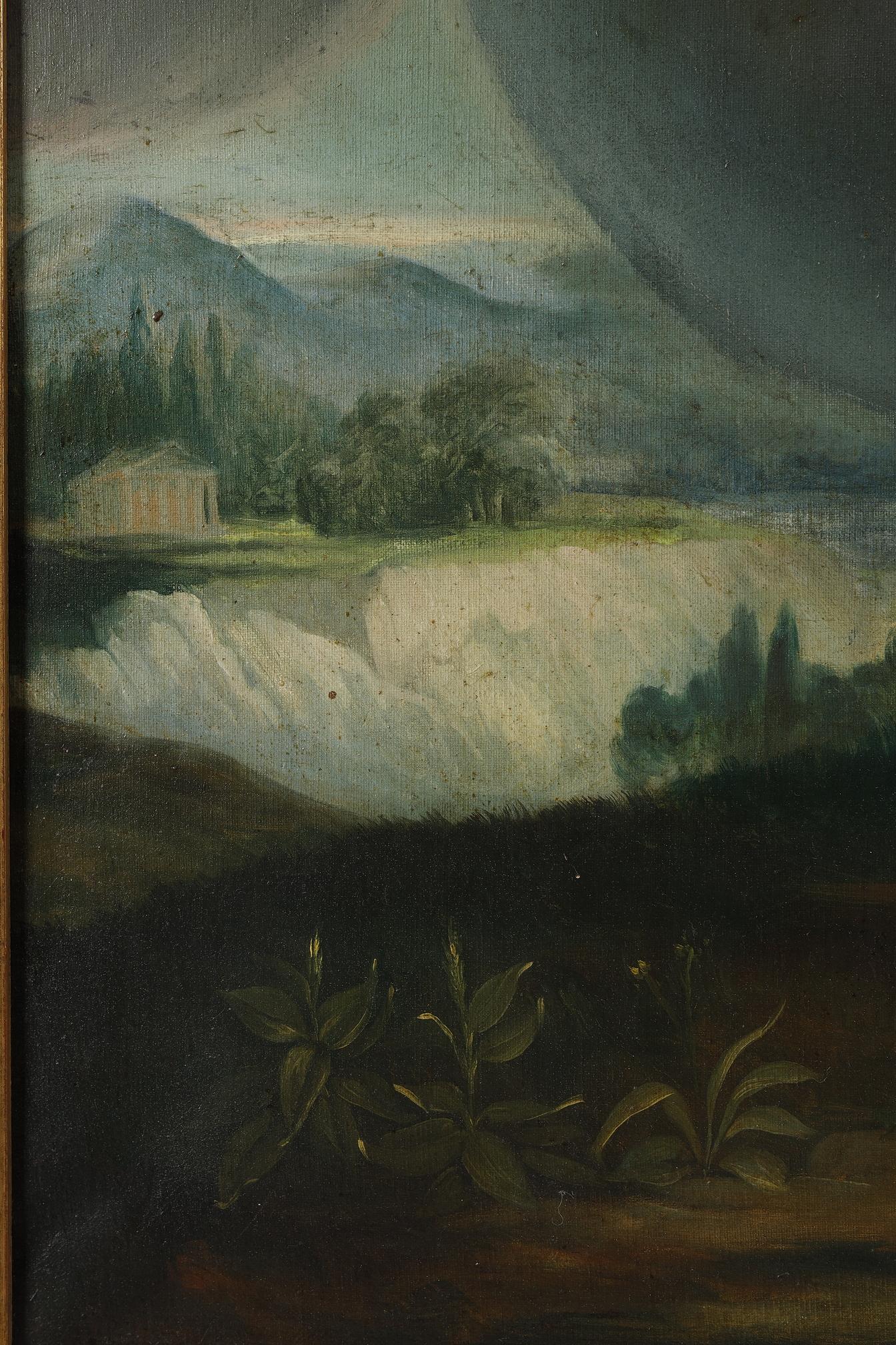 Very large painting of  Psyche and Love, French Neoclassical School For Sale 9