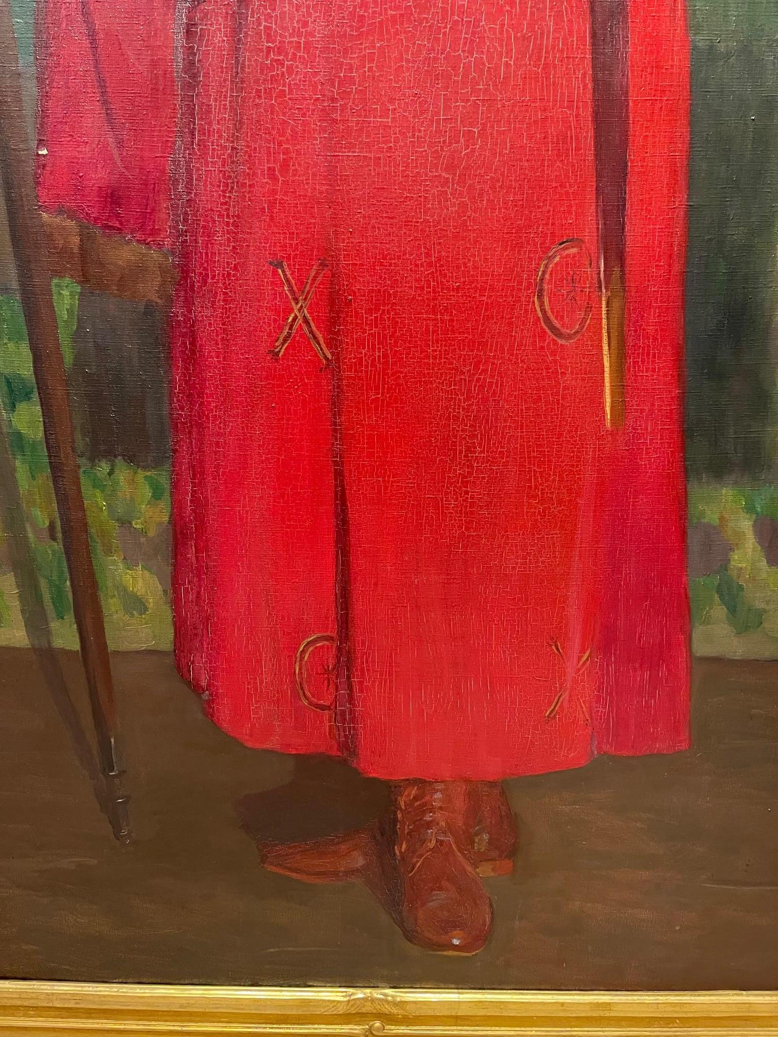 Sehr großes Gemälde, das einen Schauspieler porträtiert? AFS. ROBERTY (1877-1963), um 1940 im Zustand „Gut“ im Angebot in PARIS, FR