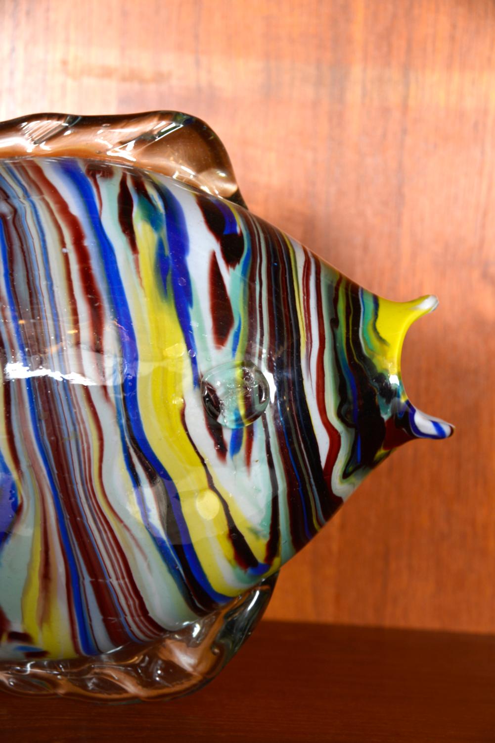 Sehr großes Paar Midcentury Murano Glas Fisch Skulpturen Italien 1950er 1960er Venedig im Angebot 4