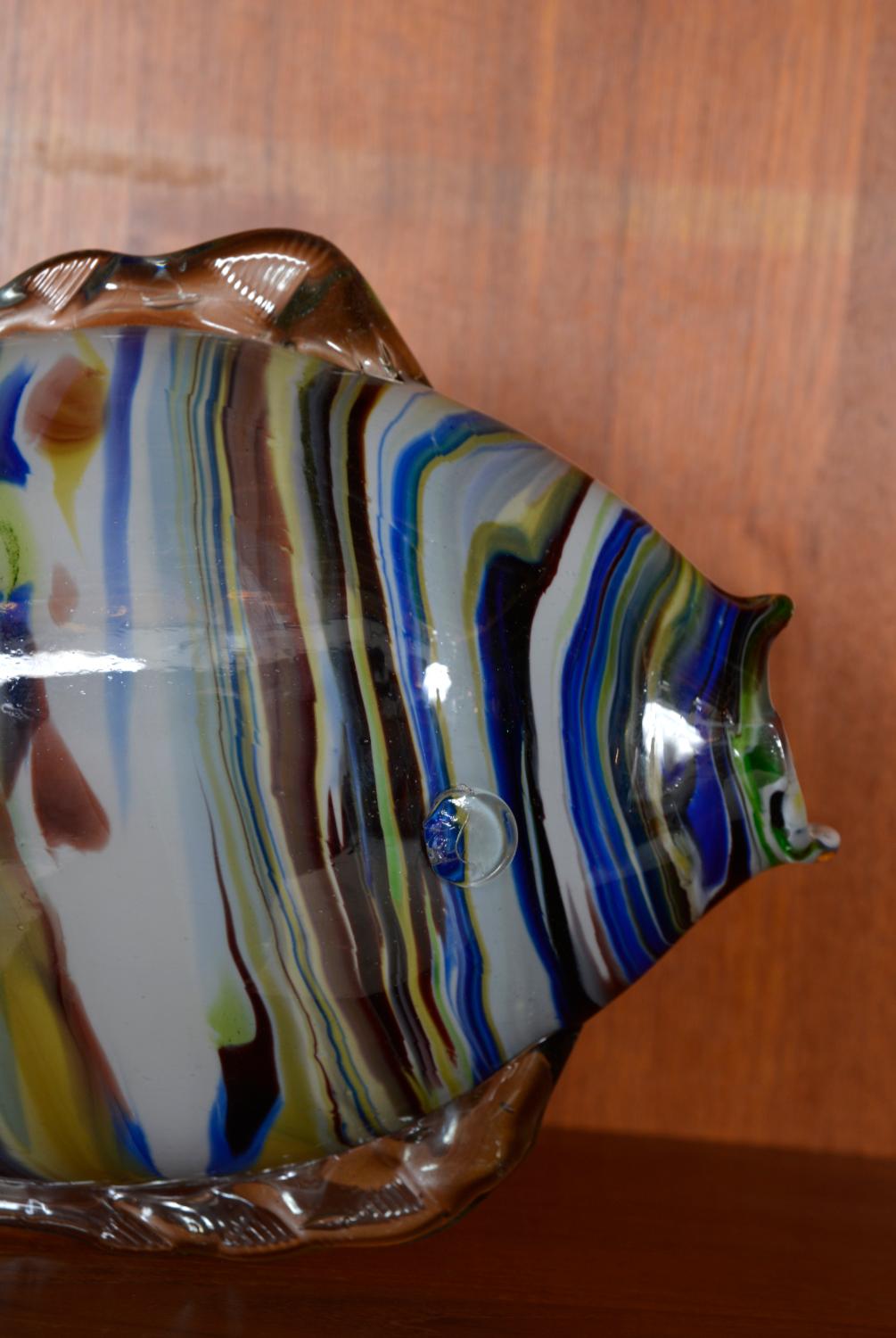 Sehr großes Paar Midcentury Murano Glas Fisch Skulpturen Italien 1950er 1960er Venedig im Angebot 10