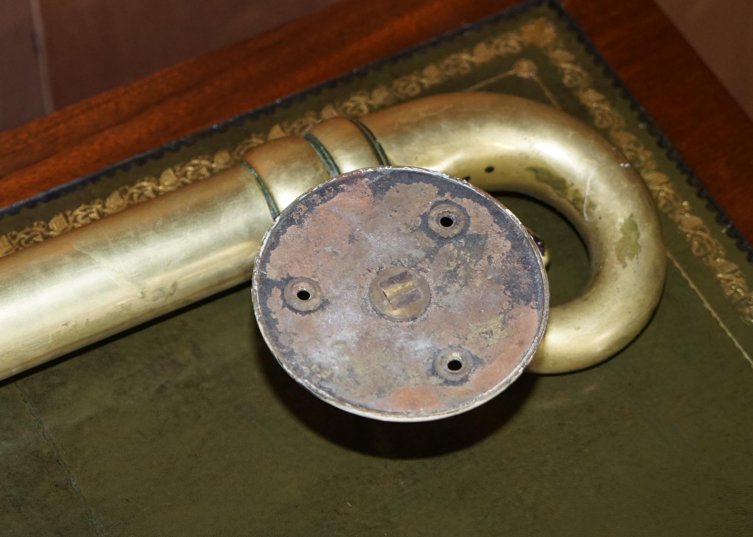 Very Large Pair of Tall Antique Victorian Brass Door Handles / Door Pulls For Sale 4