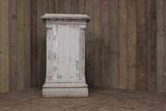 Very Large Pair of 19th Century English Country House Painted Wooden Plinths