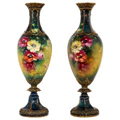 Very Large Pair of Porcelain Vases by Royal Bonn, Germany