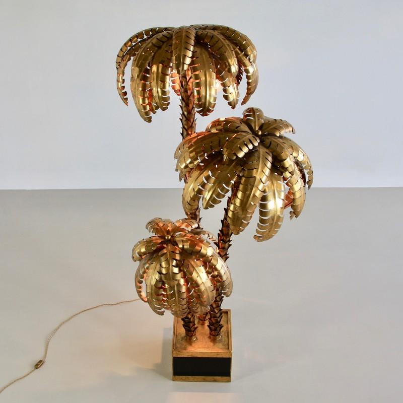 French Very Large Palm Tree Lamp, France
