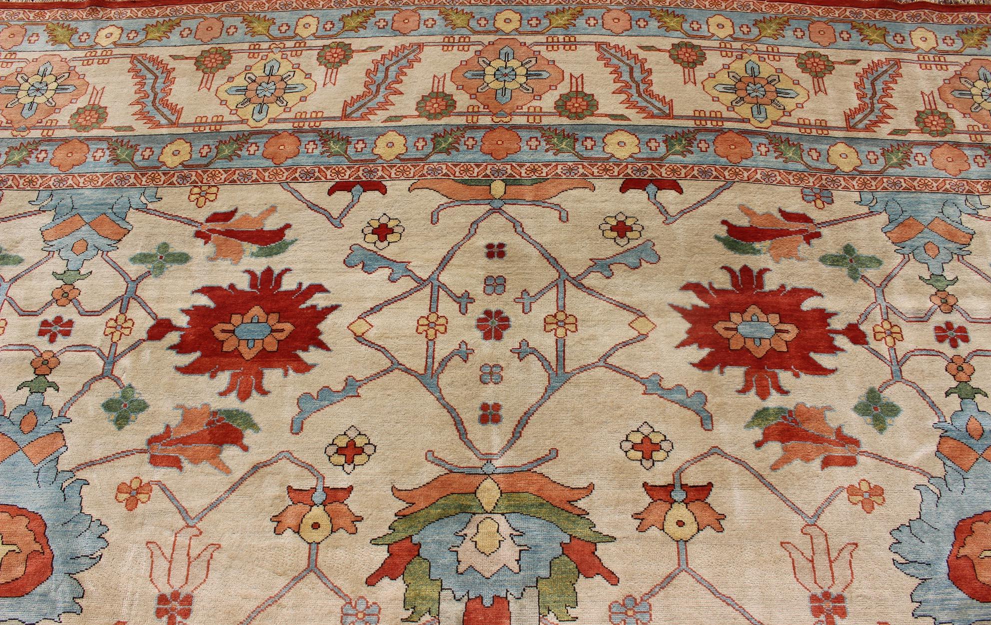 Großer farbenfroher persischer Serapi-Teppich von Keivan Woven Arts, Persisch im Angebot 4