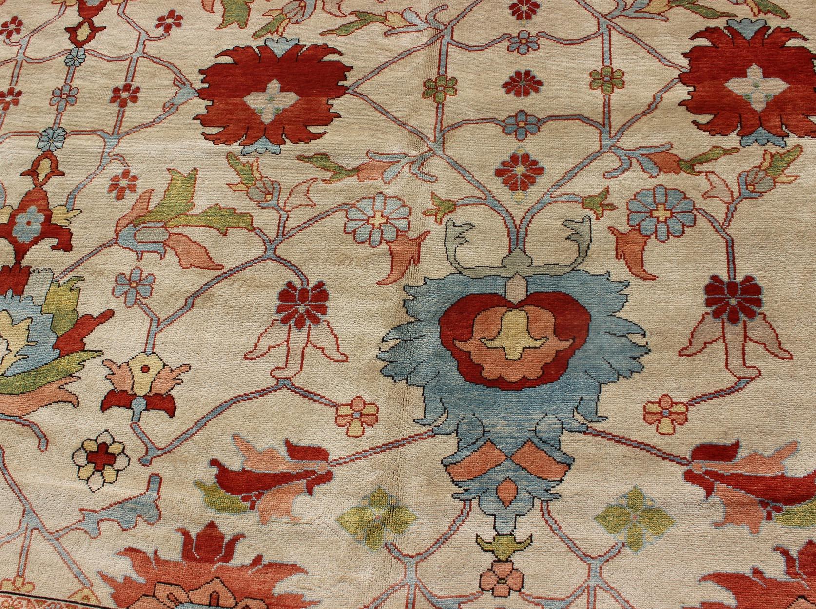Großer farbenfroher persischer Serapi-Teppich von Keivan Woven Arts, Persisch im Angebot 6