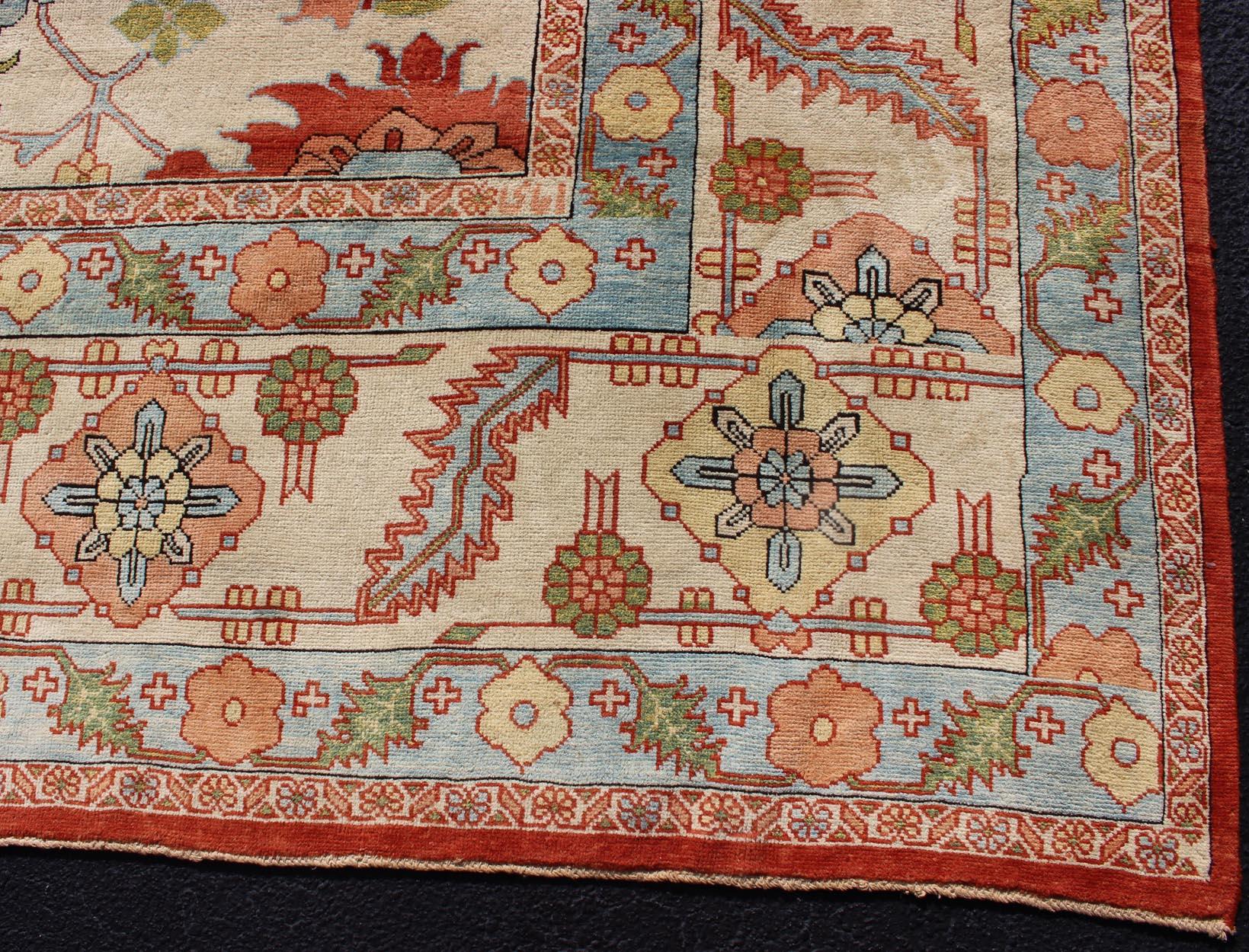 Großer farbenfroher persischer Serapi-Teppich von Keivan Woven Arts, Persisch im Angebot 7