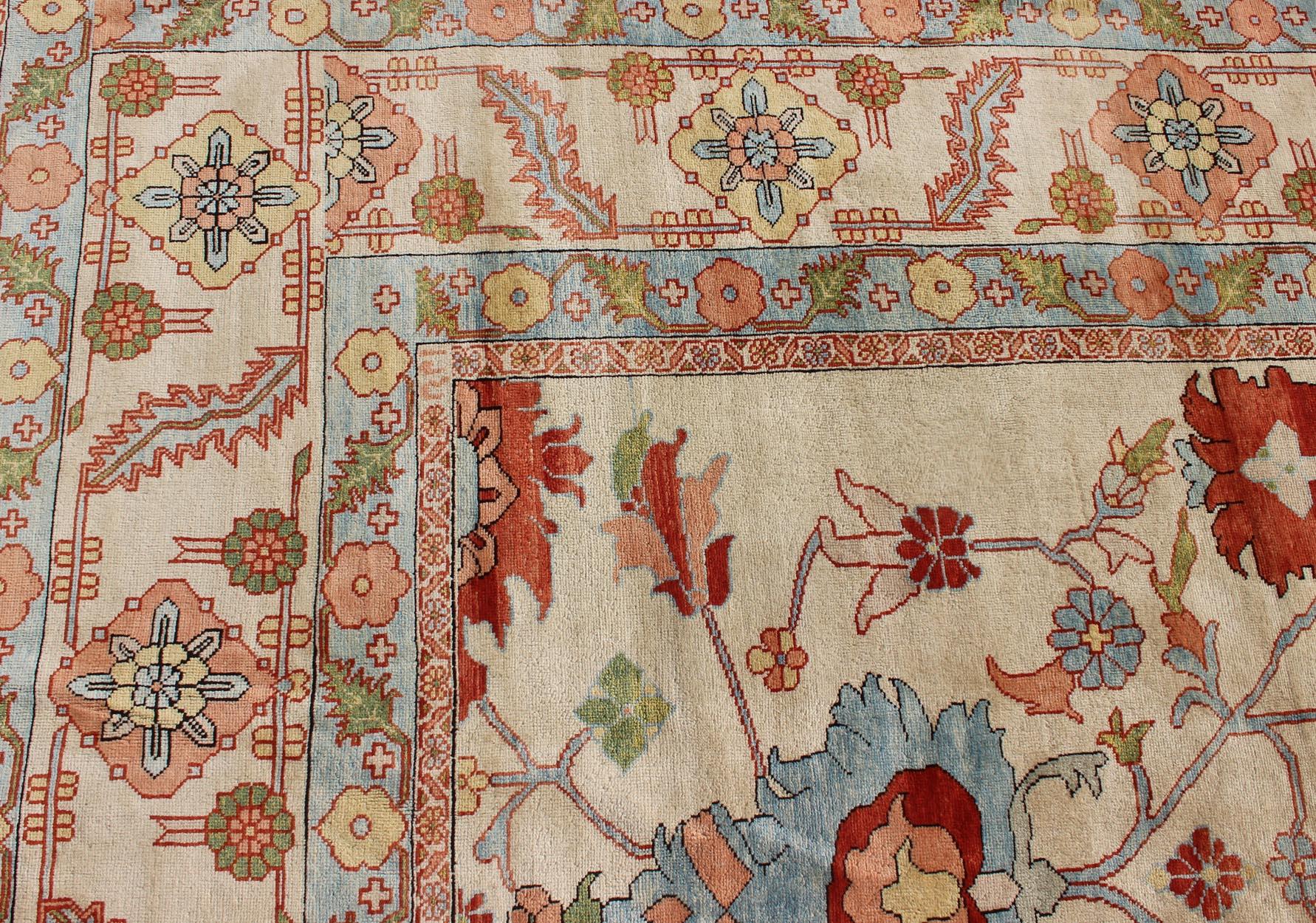 Großer farbenfroher persischer Serapi-Teppich von Keivan Woven Arts, Persisch im Angebot 8