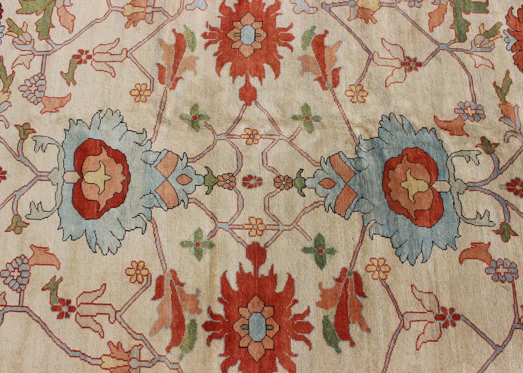 Großer farbenfroher persischer Serapi-Teppich von Keivan Woven Arts, Persisch im Angebot 9
