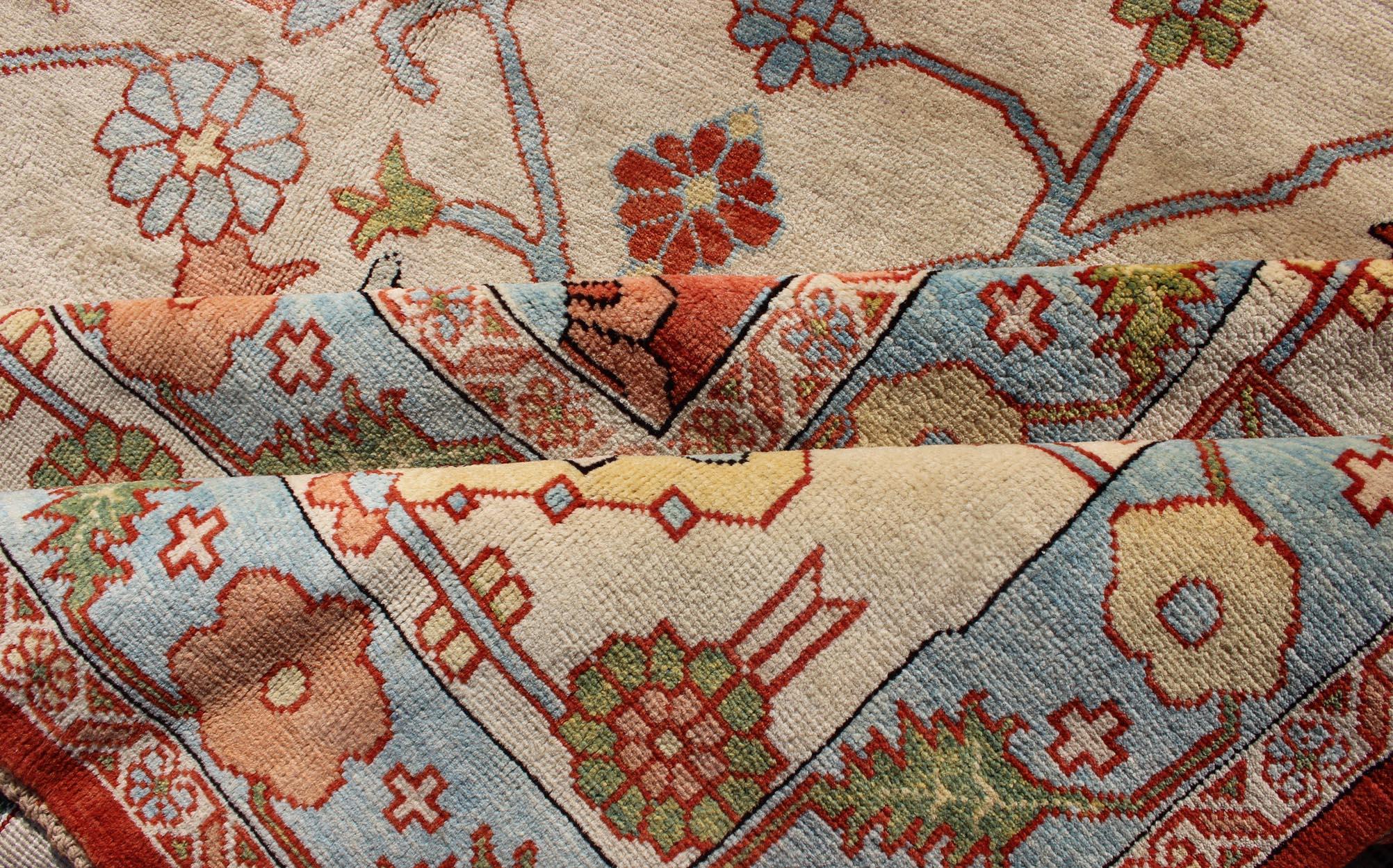 Großer farbenfroher persischer Serapi-Teppich von Keivan Woven Arts, Persisch im Angebot 11