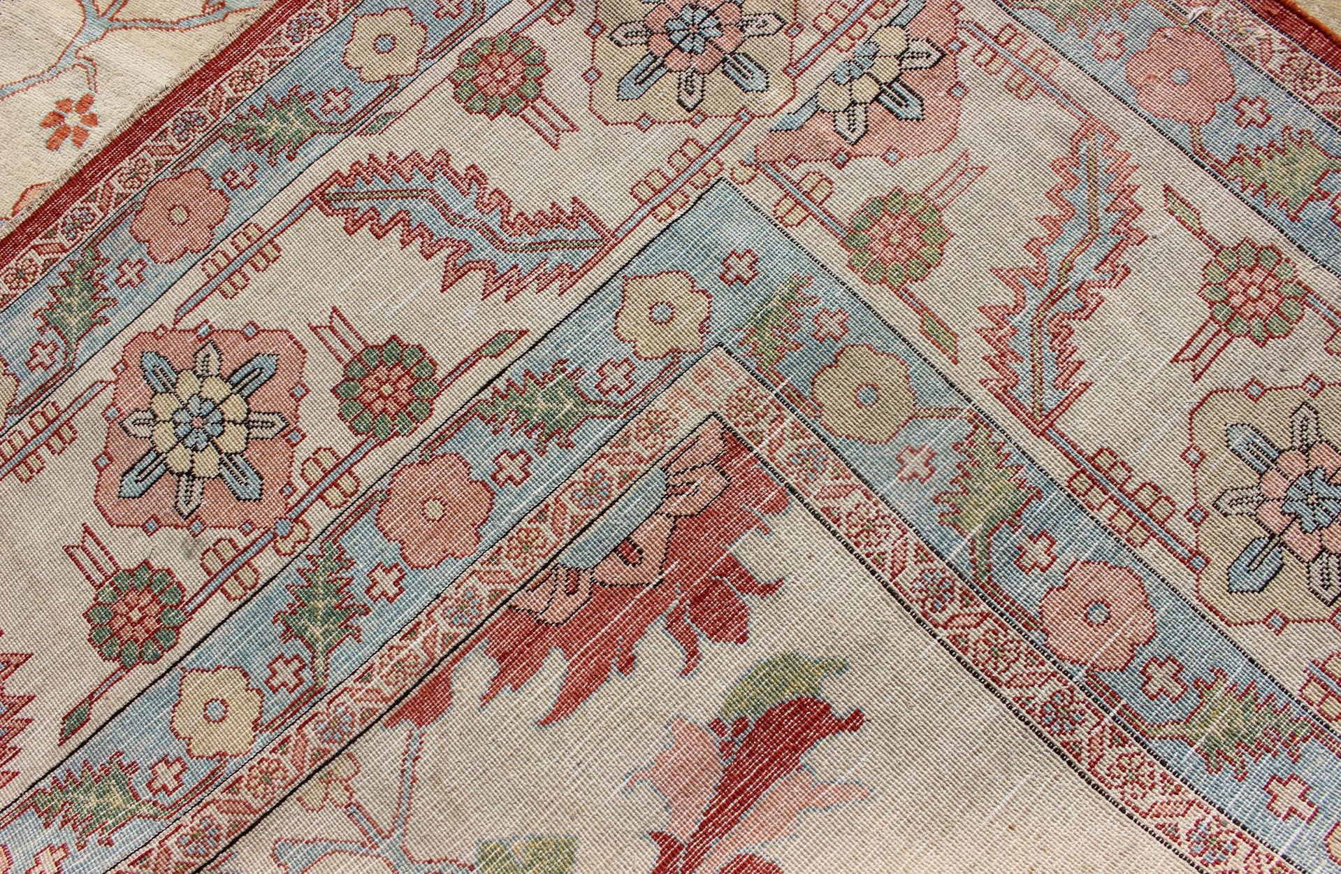 Großer farbenfroher persischer Serapi-Teppich von Keivan Woven Arts, Persisch im Angebot 12