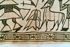 Tela Korhogo pictórica muy grande Costa de Marfil