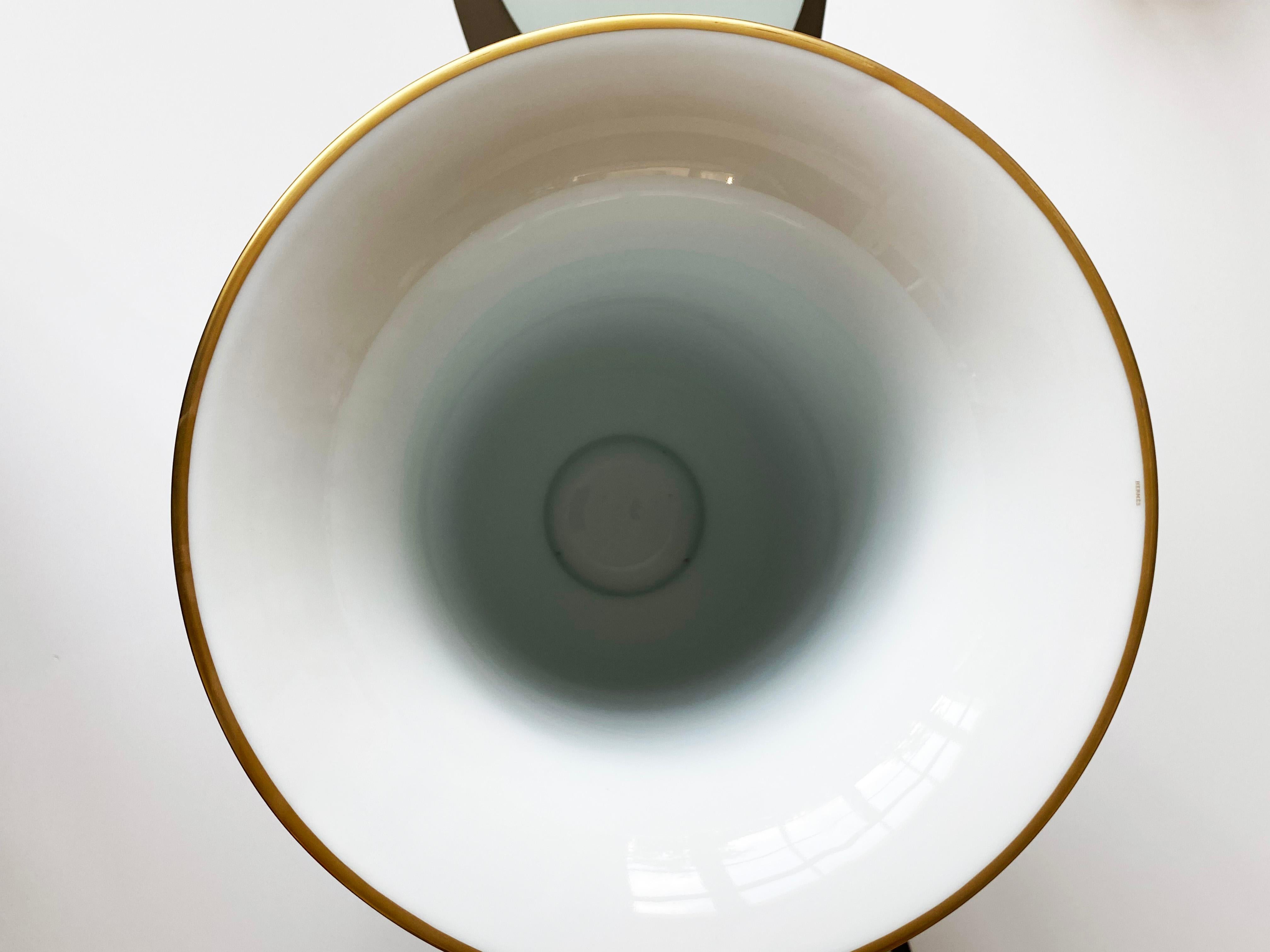 French Very Large Porcelain Hermes Vase