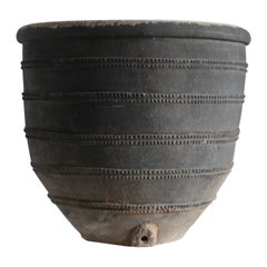 Very Large Primitive 19Th C. Catalan Cosi Pot Wabi Sabi