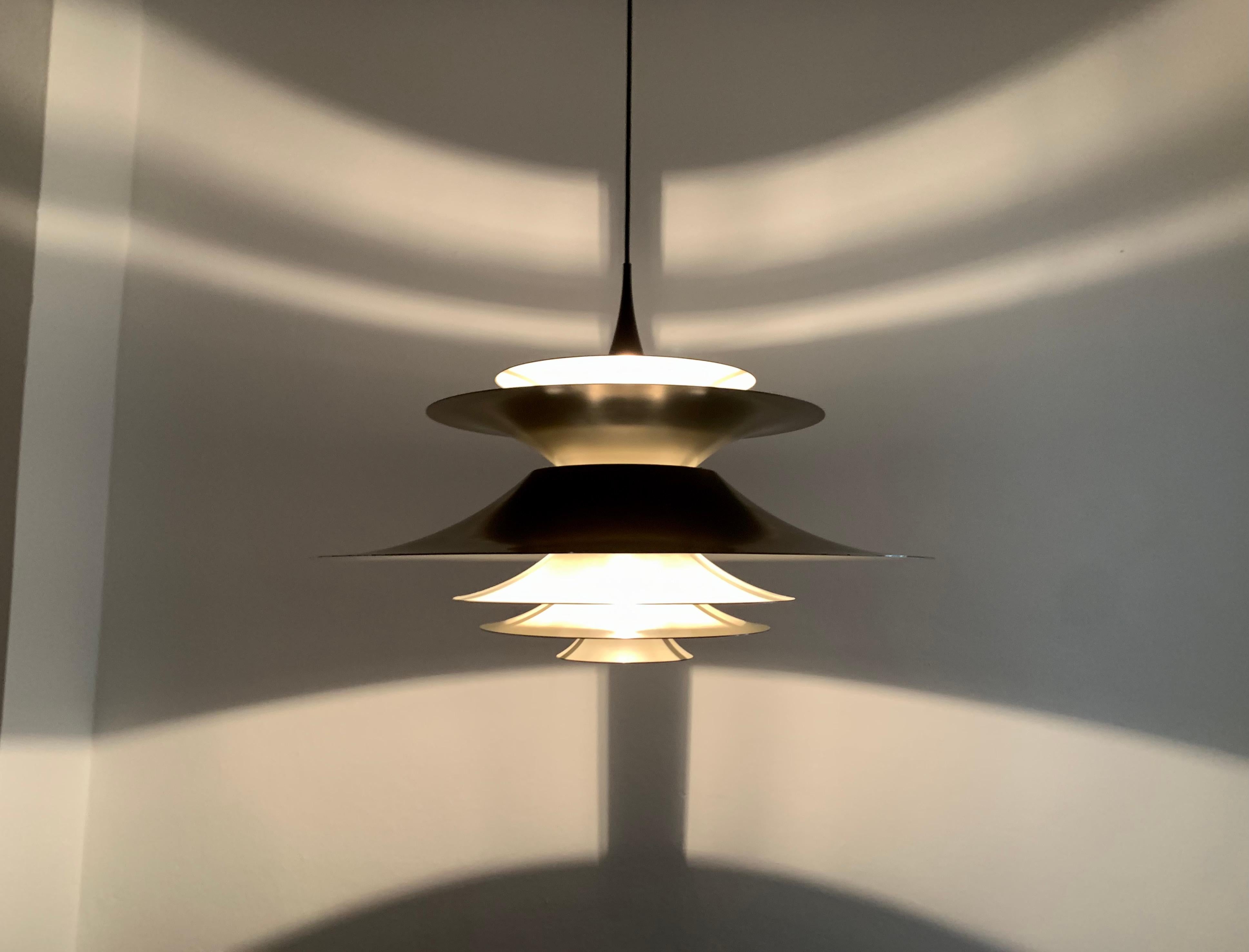 Very Large Radius 3 Pendant Lamp by Erik Balslev for Fog and Morup 3