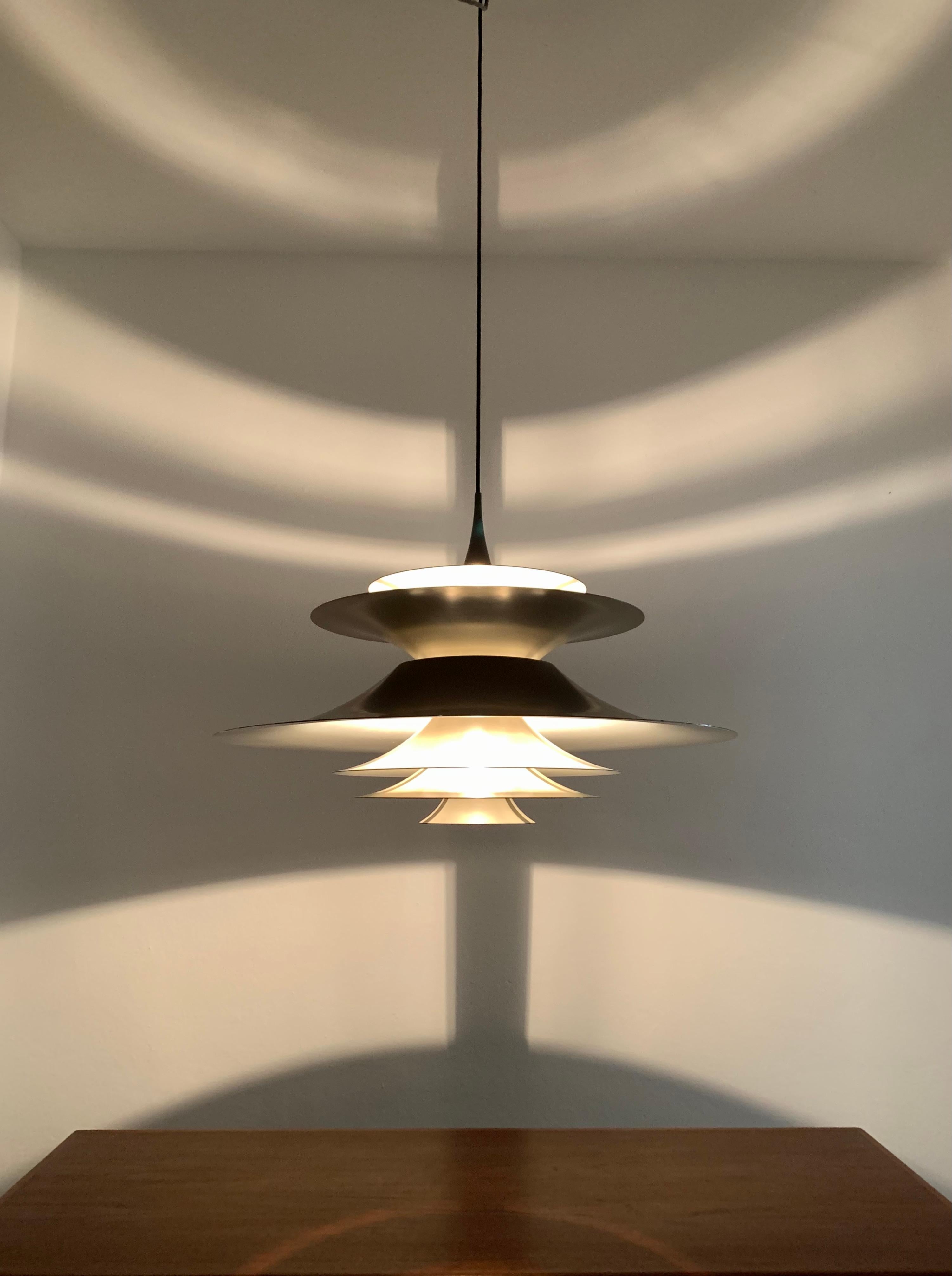 Very Large Radius 3 Pendant Lamp by Erik Balslev for Fog and Morup 5