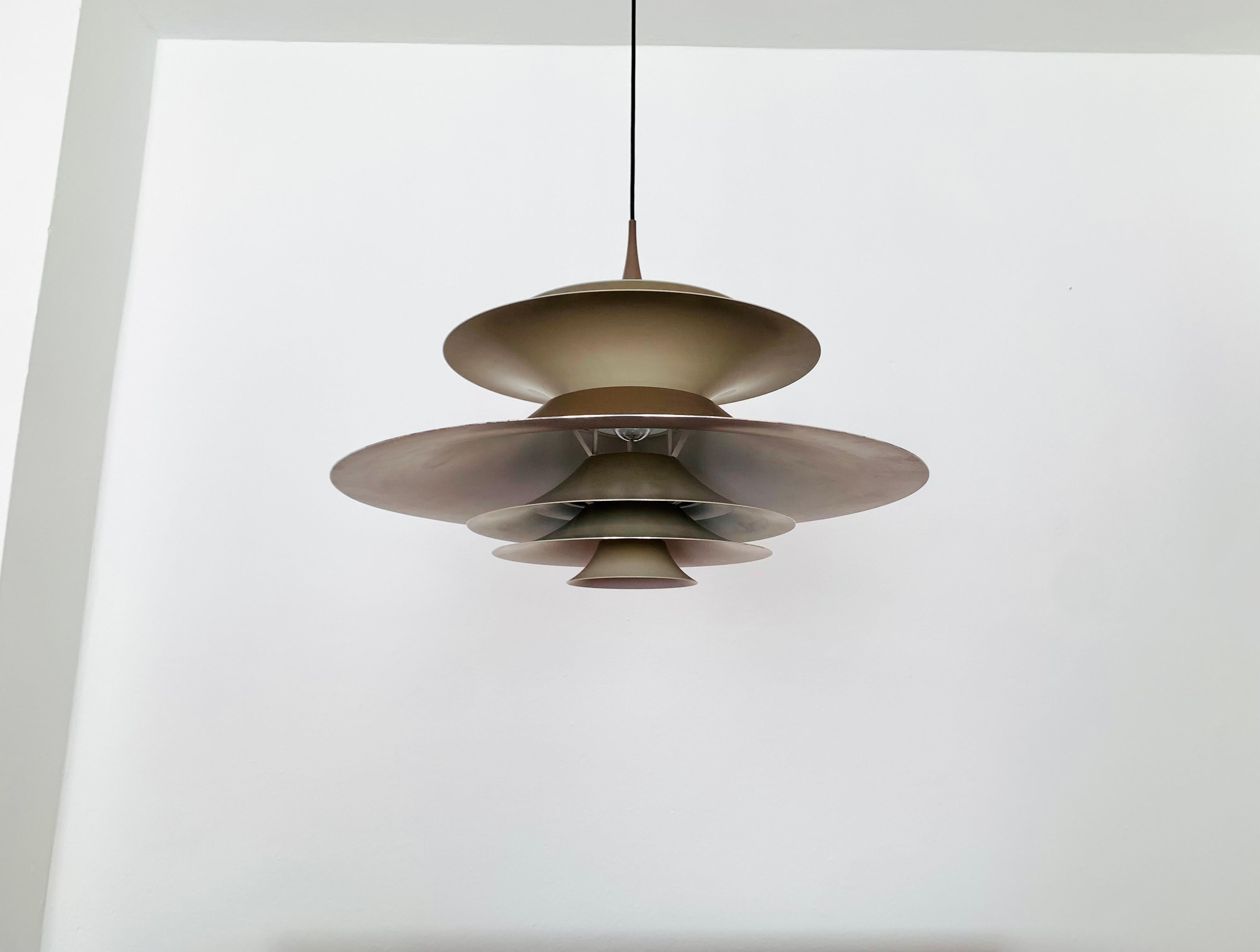 Very Large Radius 3 Pendant Lamp by Erik Balslev for Fog and Morup In Good Condition In München, DE