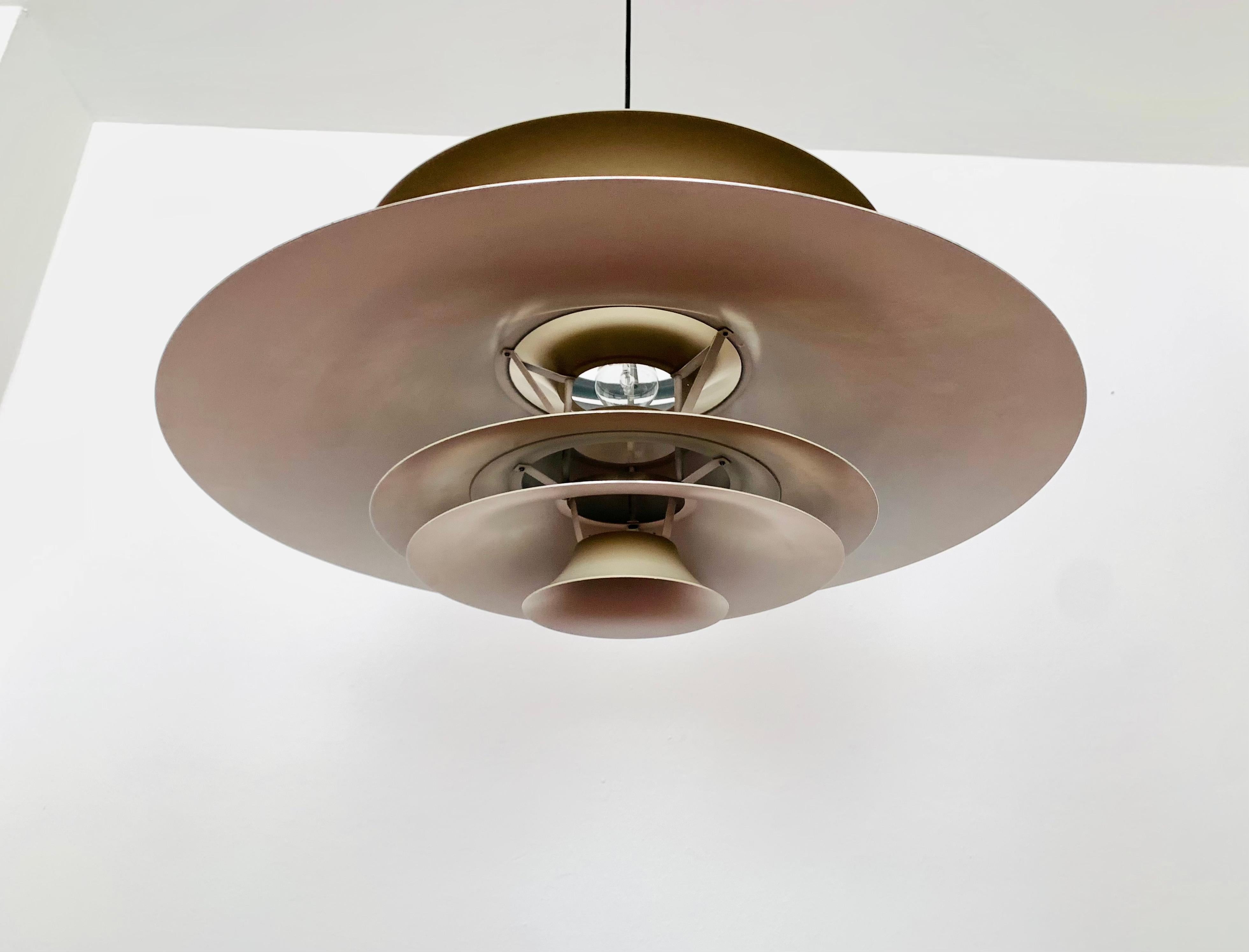 Mid-20th Century Very Large Radius 3 Pendant Lamp by Erik Balslev for Fog and Morup