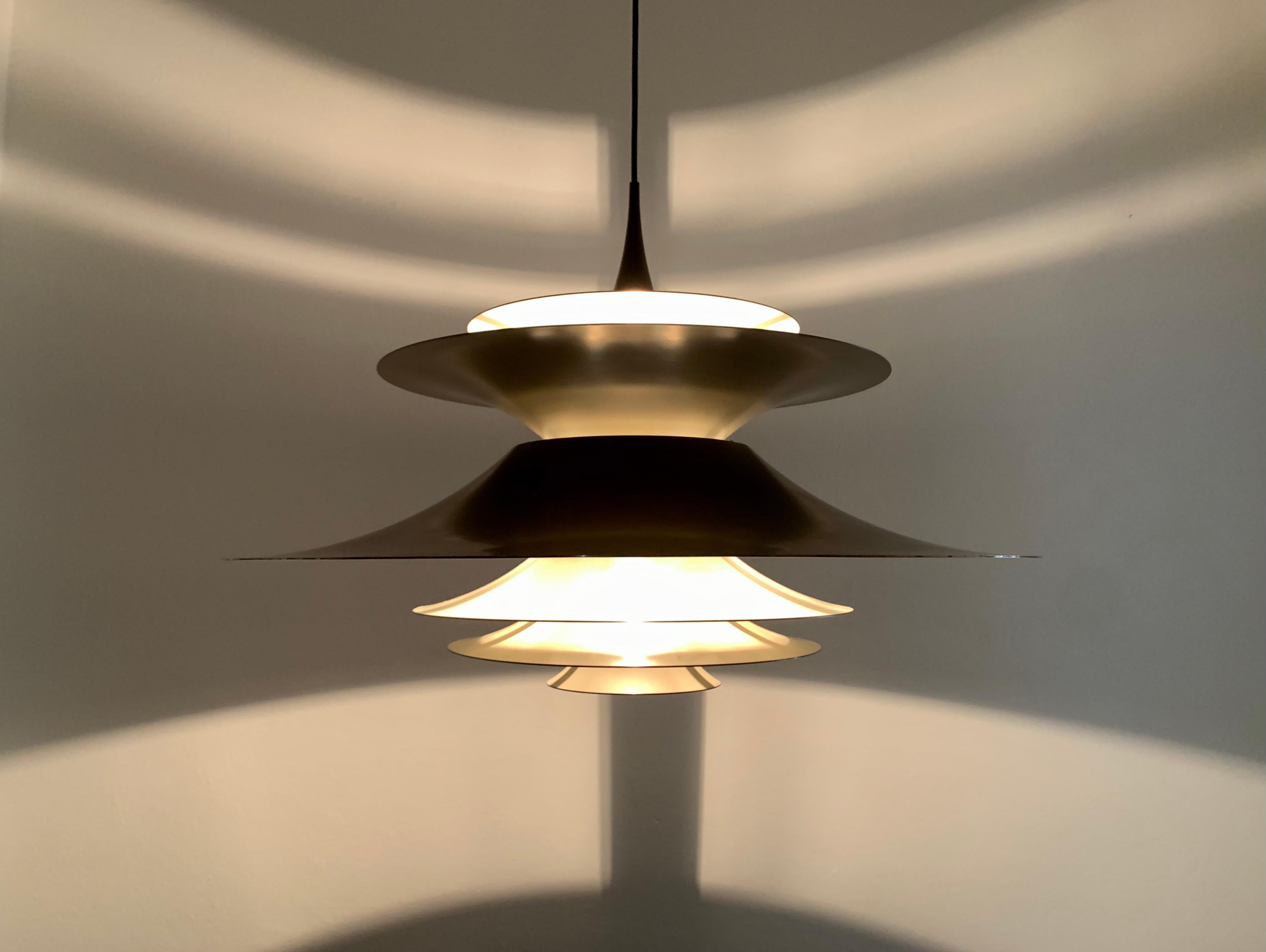 Very Large Radius 3 Pendant Lamp by Erik Balslev for Fog and Morup 2