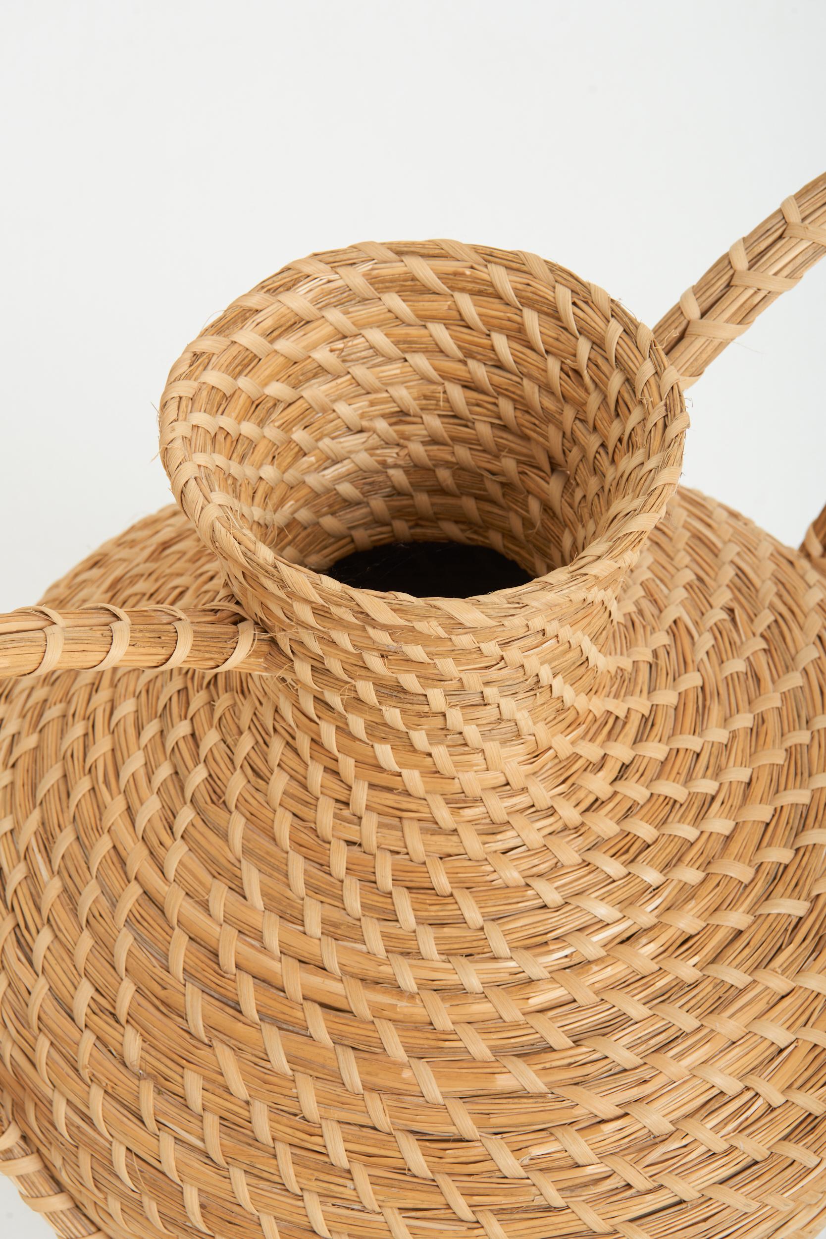 20th Century Very Large Raffia Urn For Sale