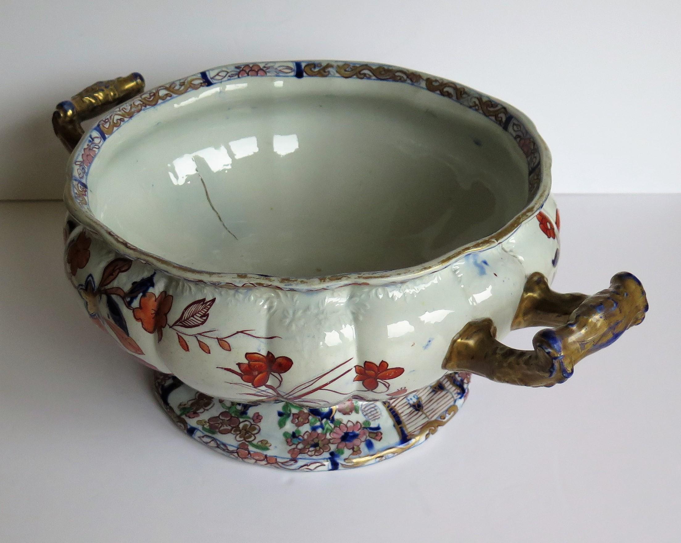 Mason's Ironstone Bowl Very large in Peking Vase Pattern, Georgian circa 1820 7