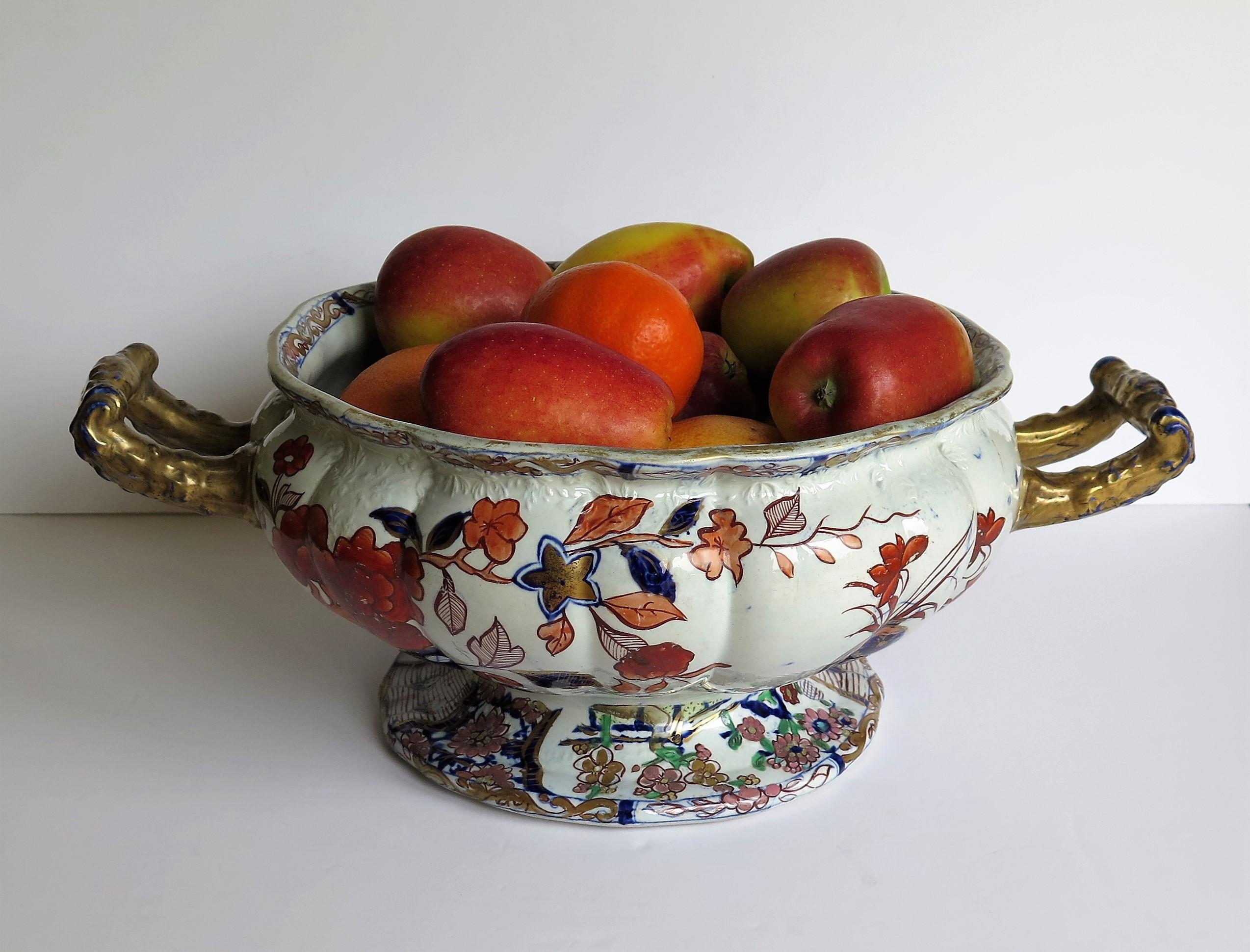 Mason's Ironstone Bowl Very large in Peking Vase Pattern, Georgian circa 1820 13