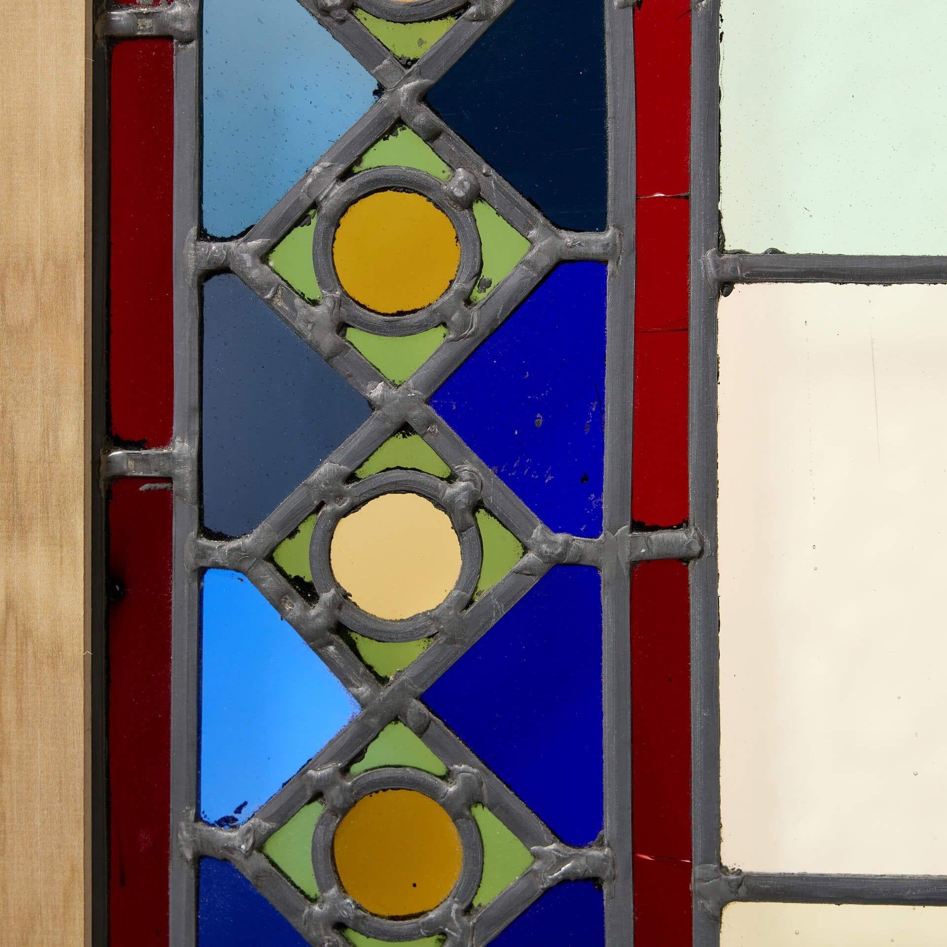 Very Large Reclaimed Medieval Style Stained Glass Window For Sale 1