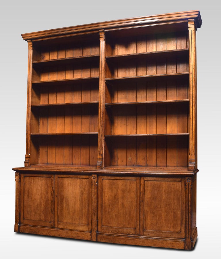 Very Large Reformed Gothic Oak Bookcase For Sale at 1stdibs