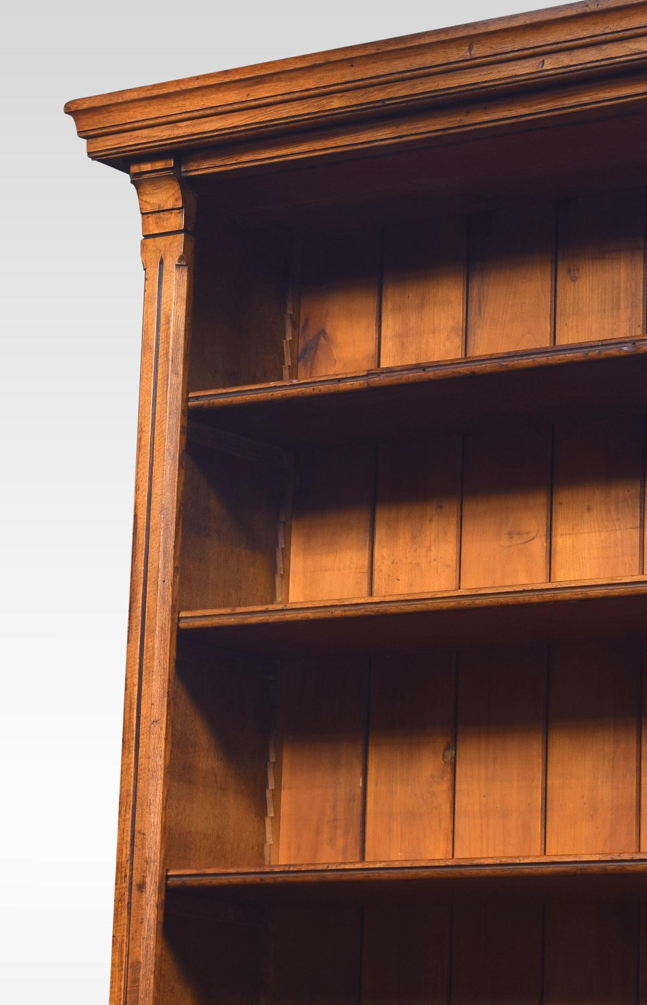 19th Century Very Large Reformed Gothic Oak Bookcase
